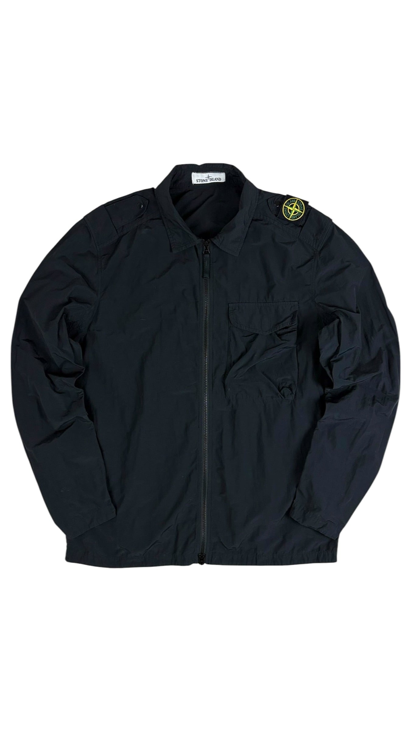 Surchemise Stone Island noir taille L - Vue de face