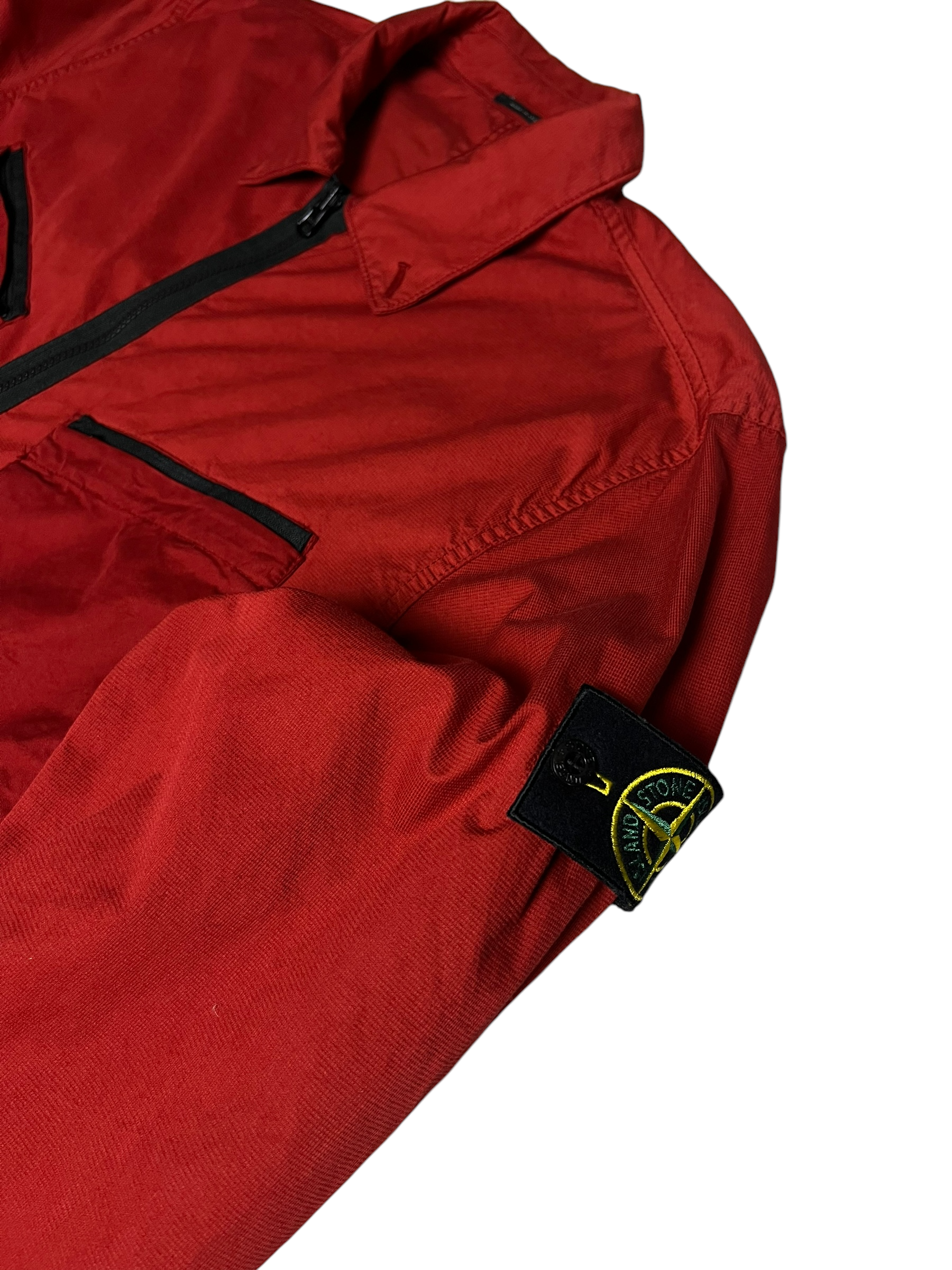 Surchemise Stone Island rouge taille XXL - Vue côté