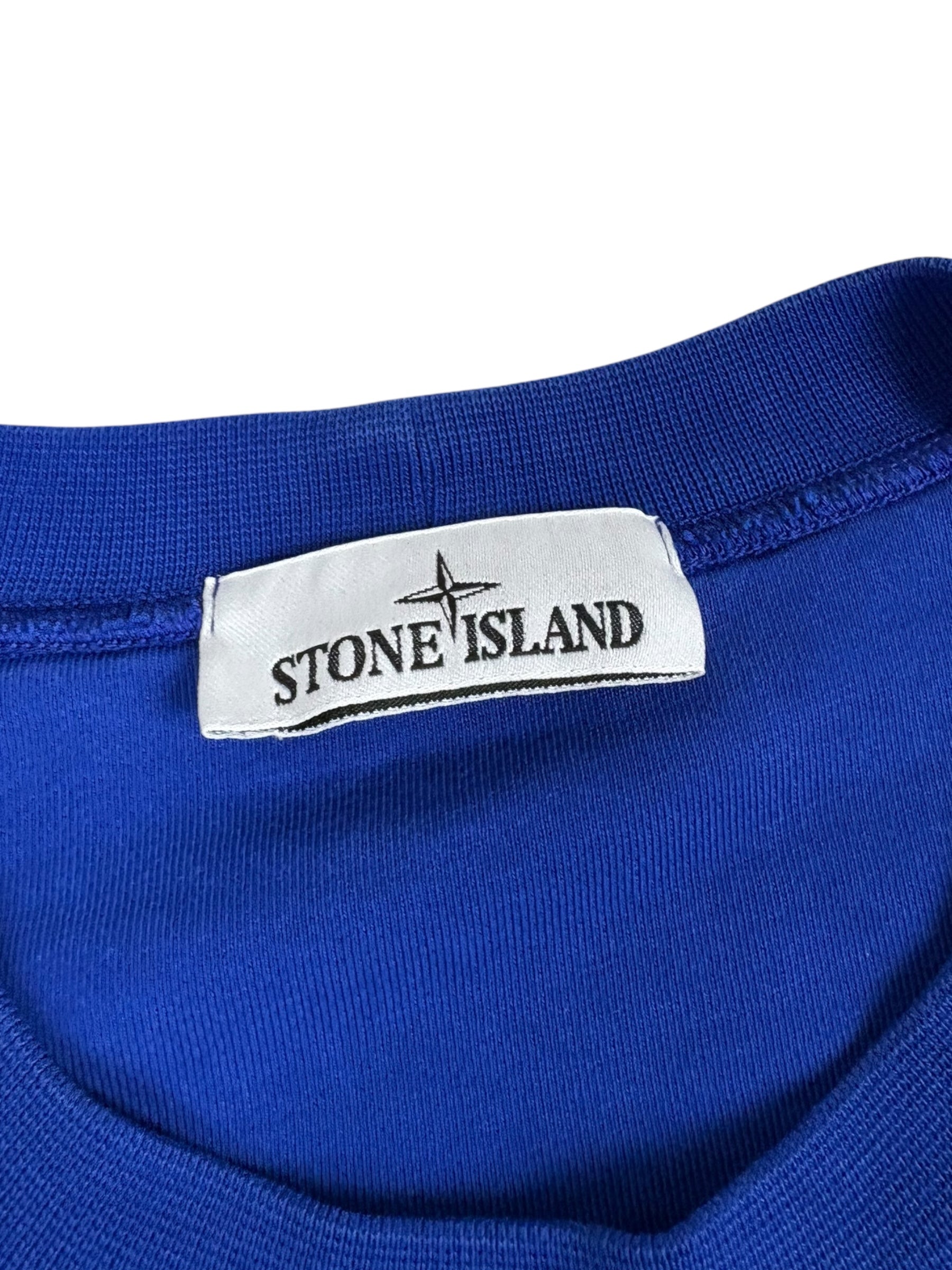 Sweat Stone Island bleu taille L - Détail