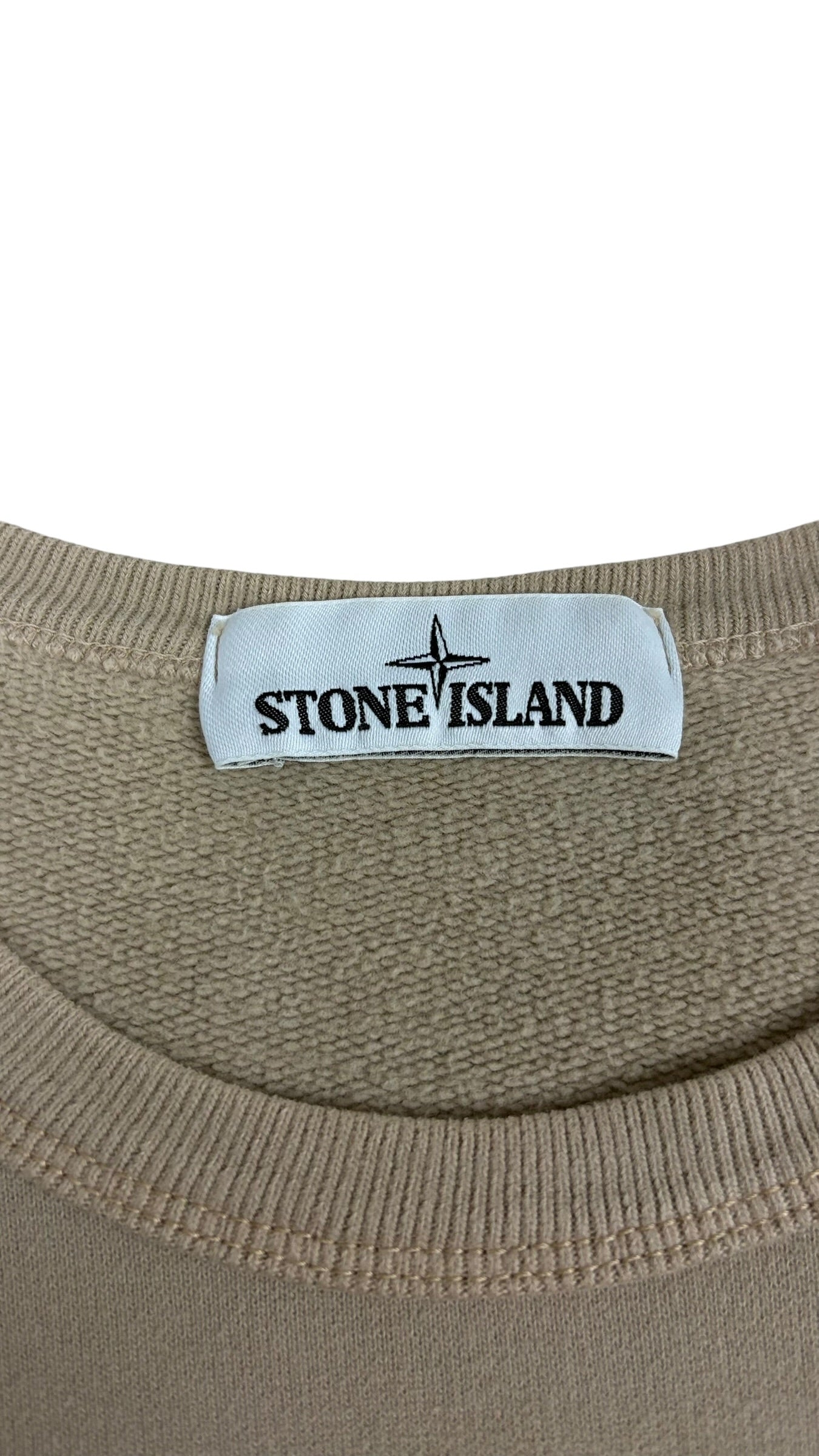 Sweat Stone Island crème taille M - Détail