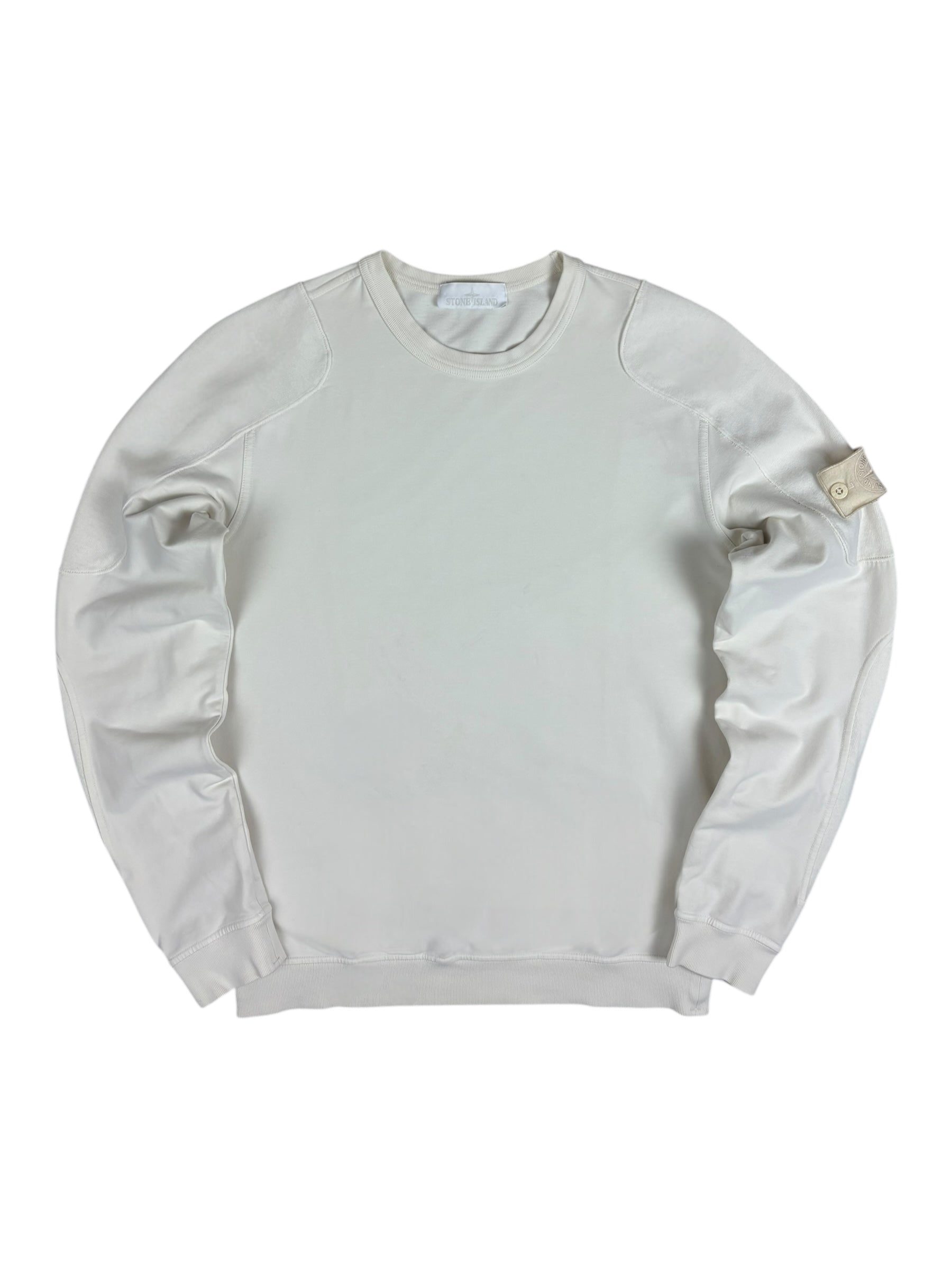 Sweat Stone Island crème taille M - Vue de face