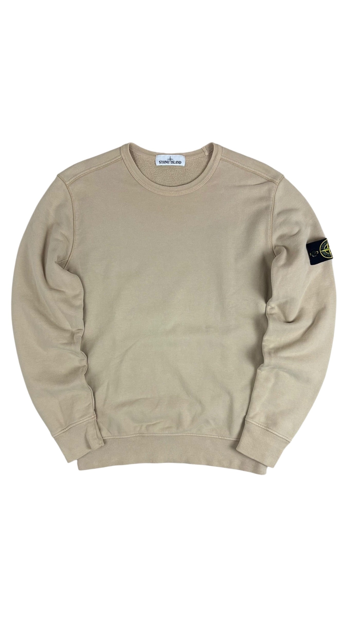 Sweat Stone Island crème taille M - Vue de face