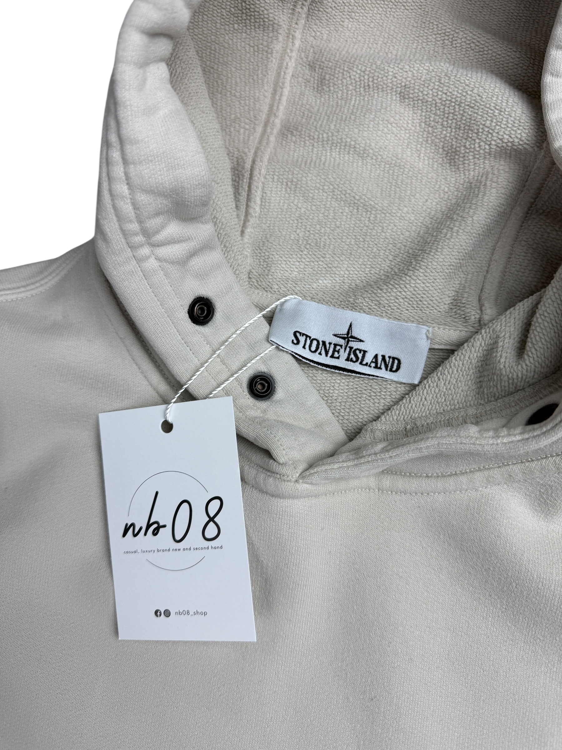 Sweat Stone Island crème taille S - Détail