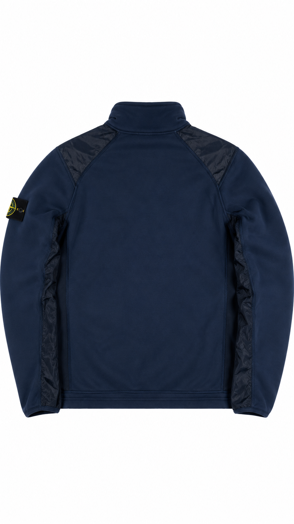 Sweat Demi-Zip Stone Island Junior Nylon Metal marine, vue de dos — vue 2