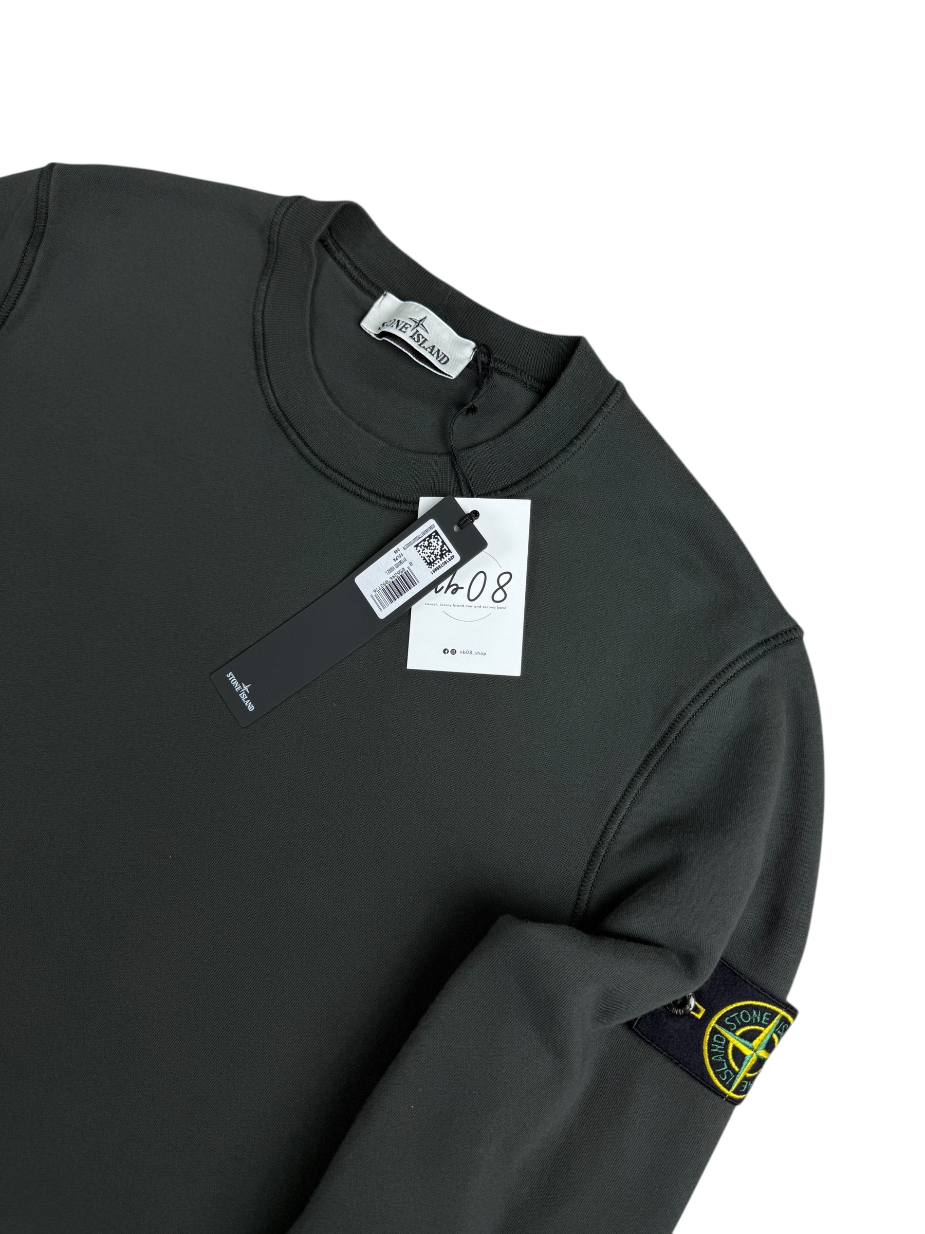 Sweat Stone Island gris taille L - Vue de dos