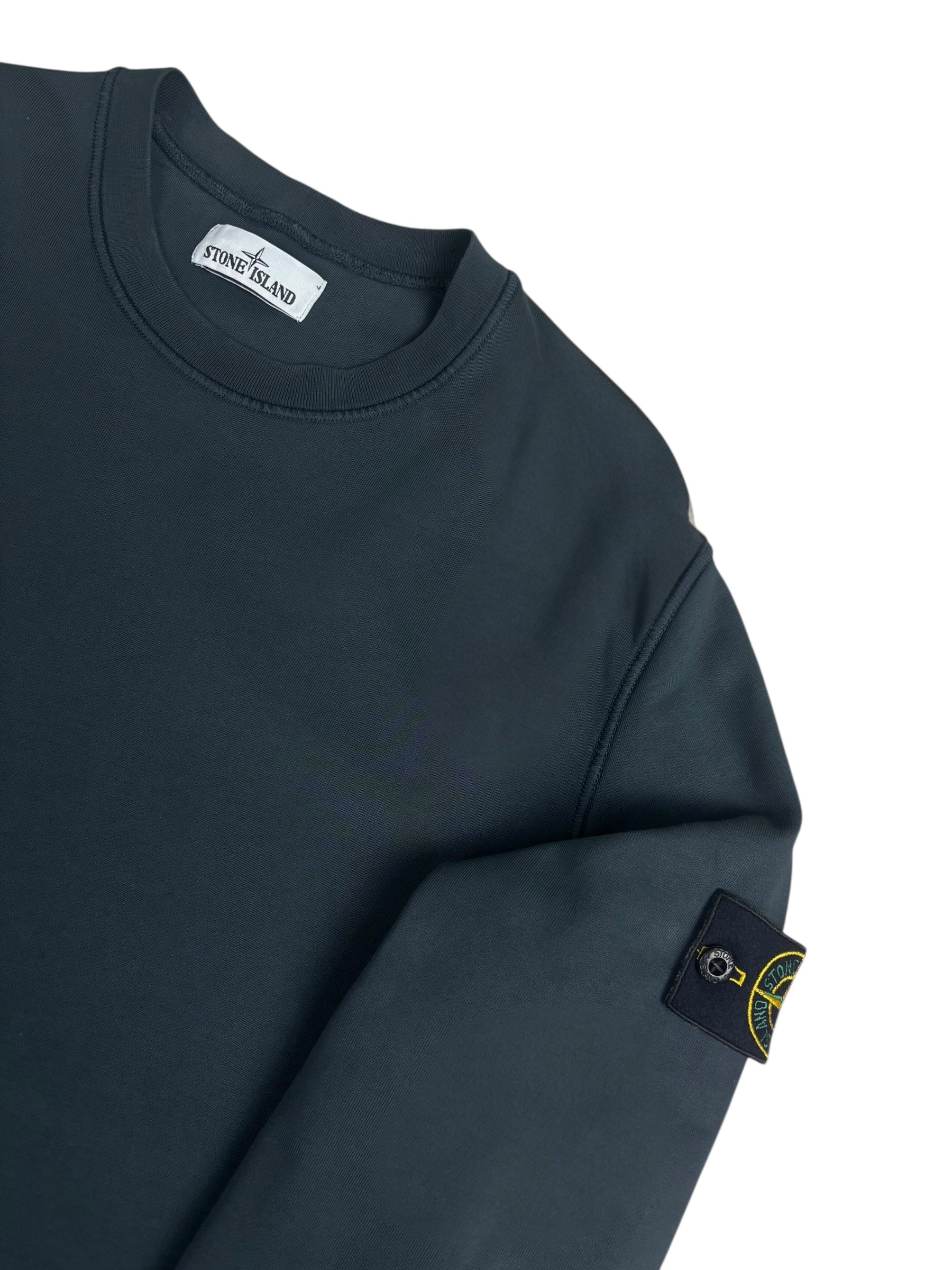 Sweat Stone Island gris taille L - Vue de dos