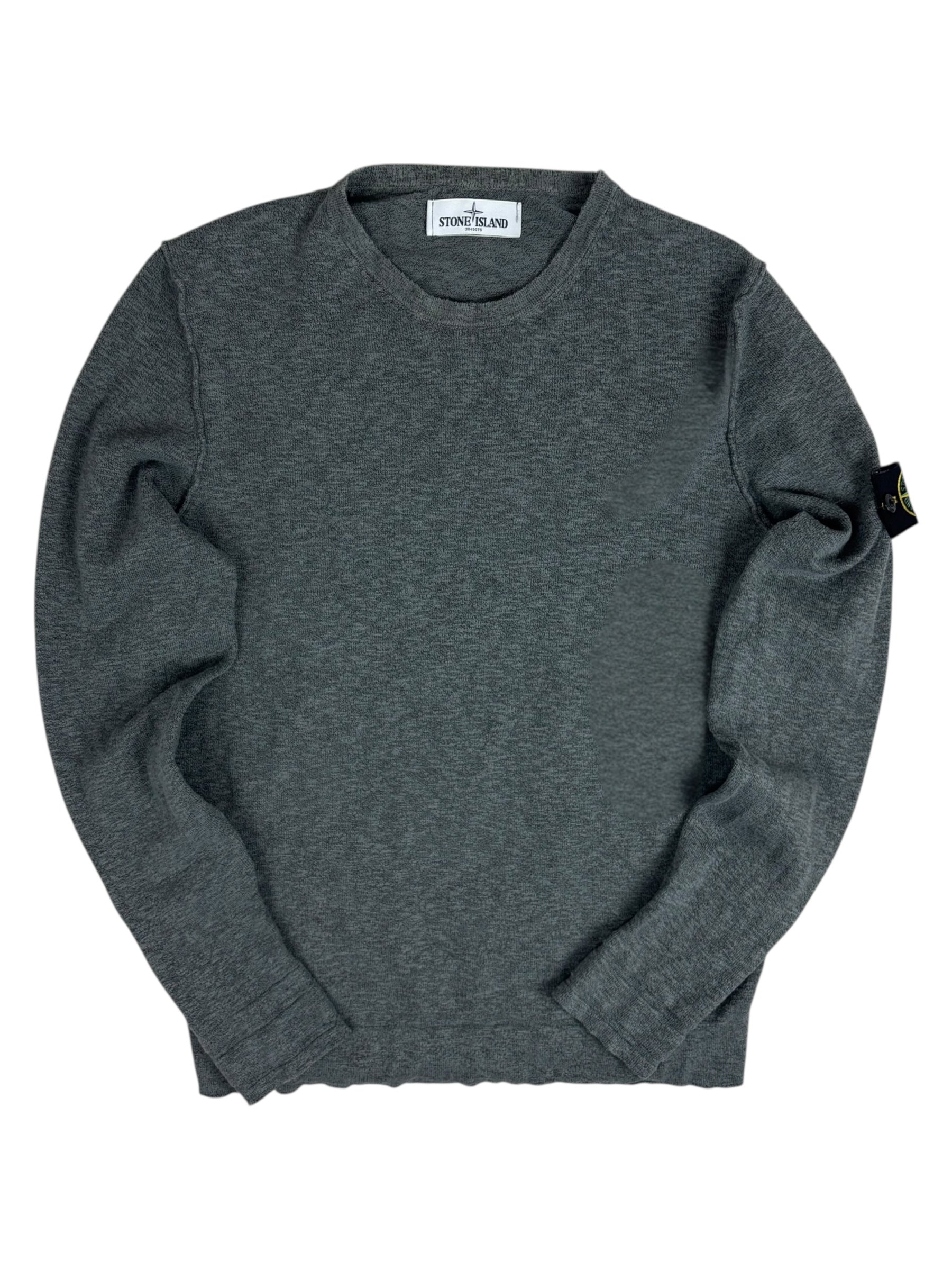 Sweat Stone Island gris taille L - Vue de face
