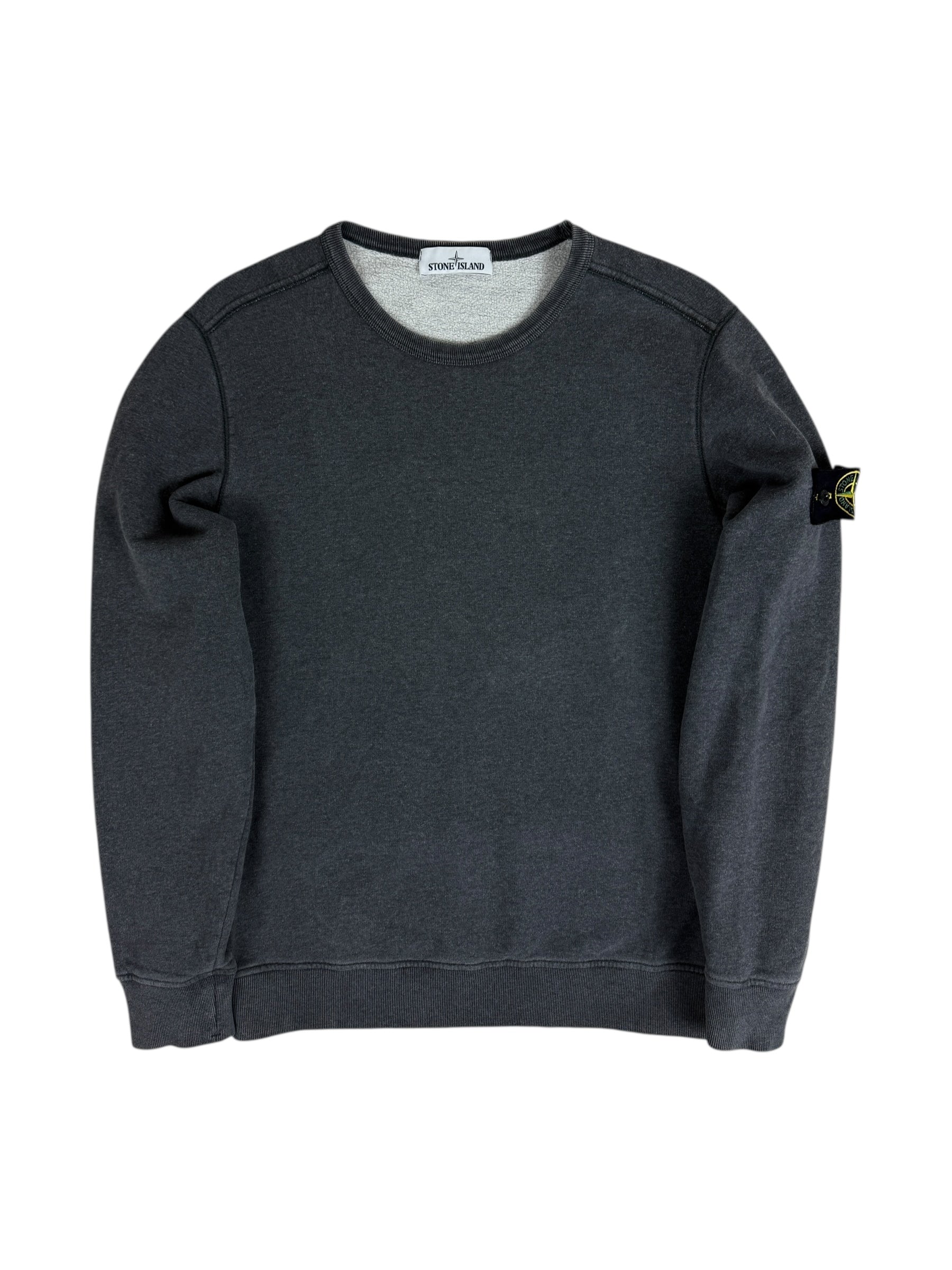 Sweat Stone Island gris taille L - Vue de face