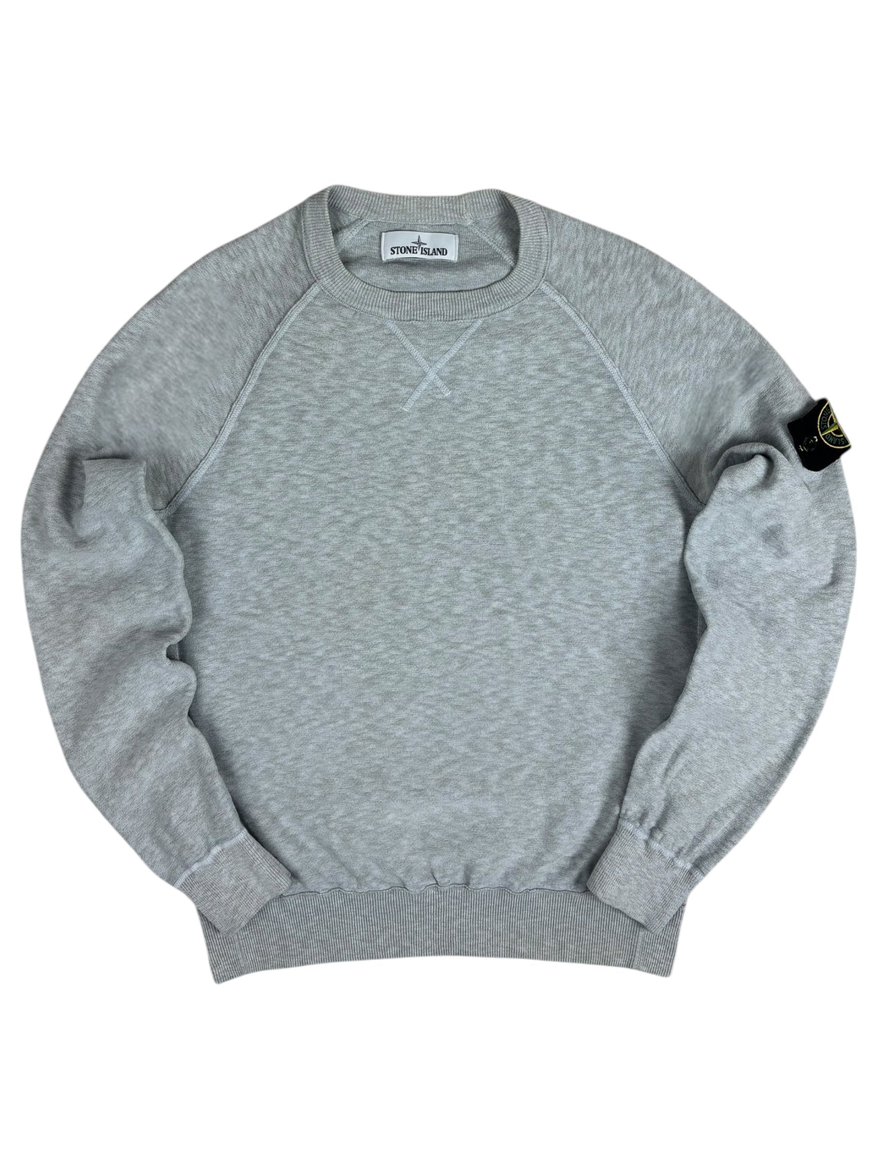 Sweat Stone Island gris taille M - Vue de face