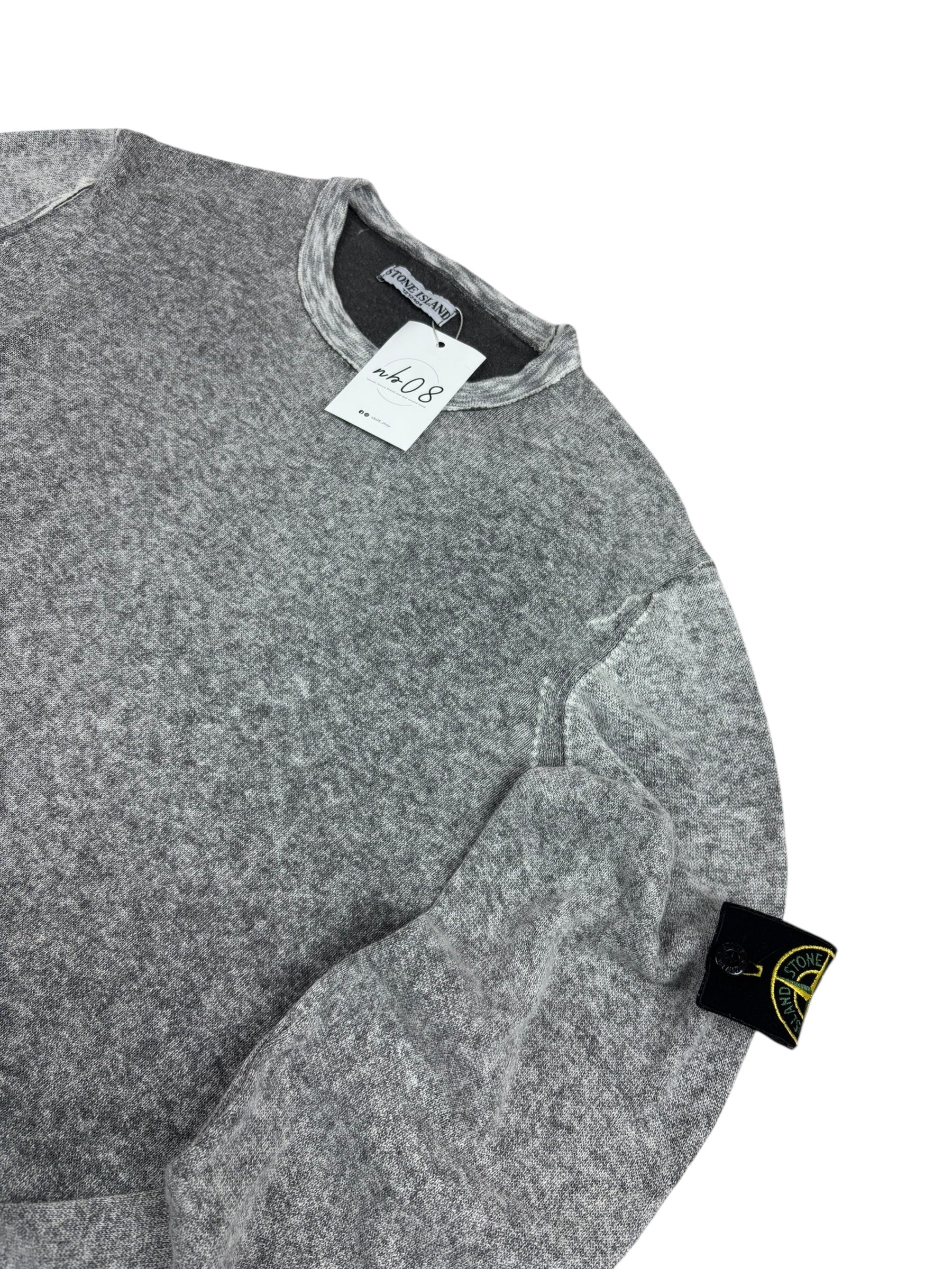 Sweat Stone Island gris taille XL - Vue de dos