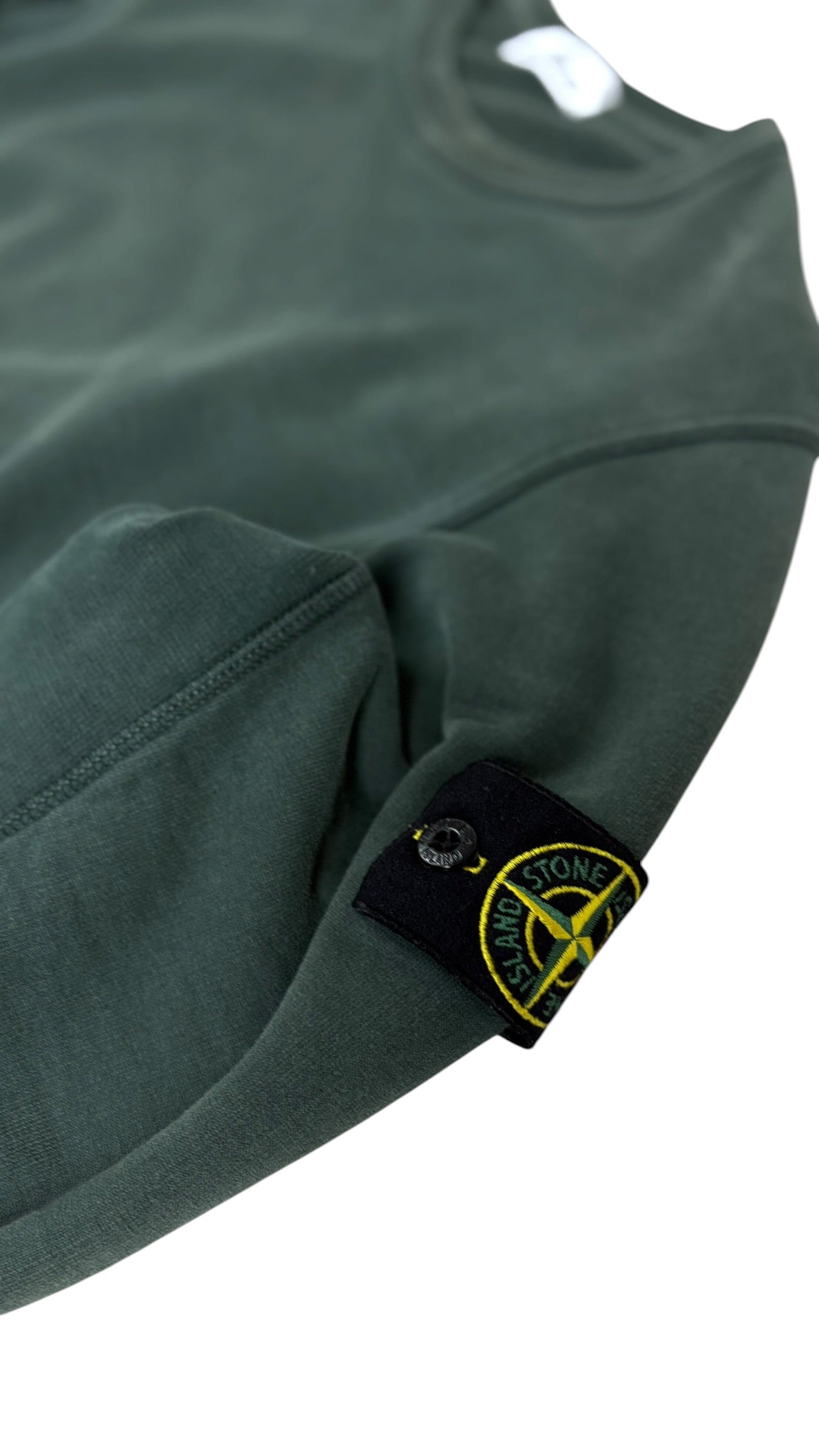 Sweat Stone Island kaki taille L - Vue de dos