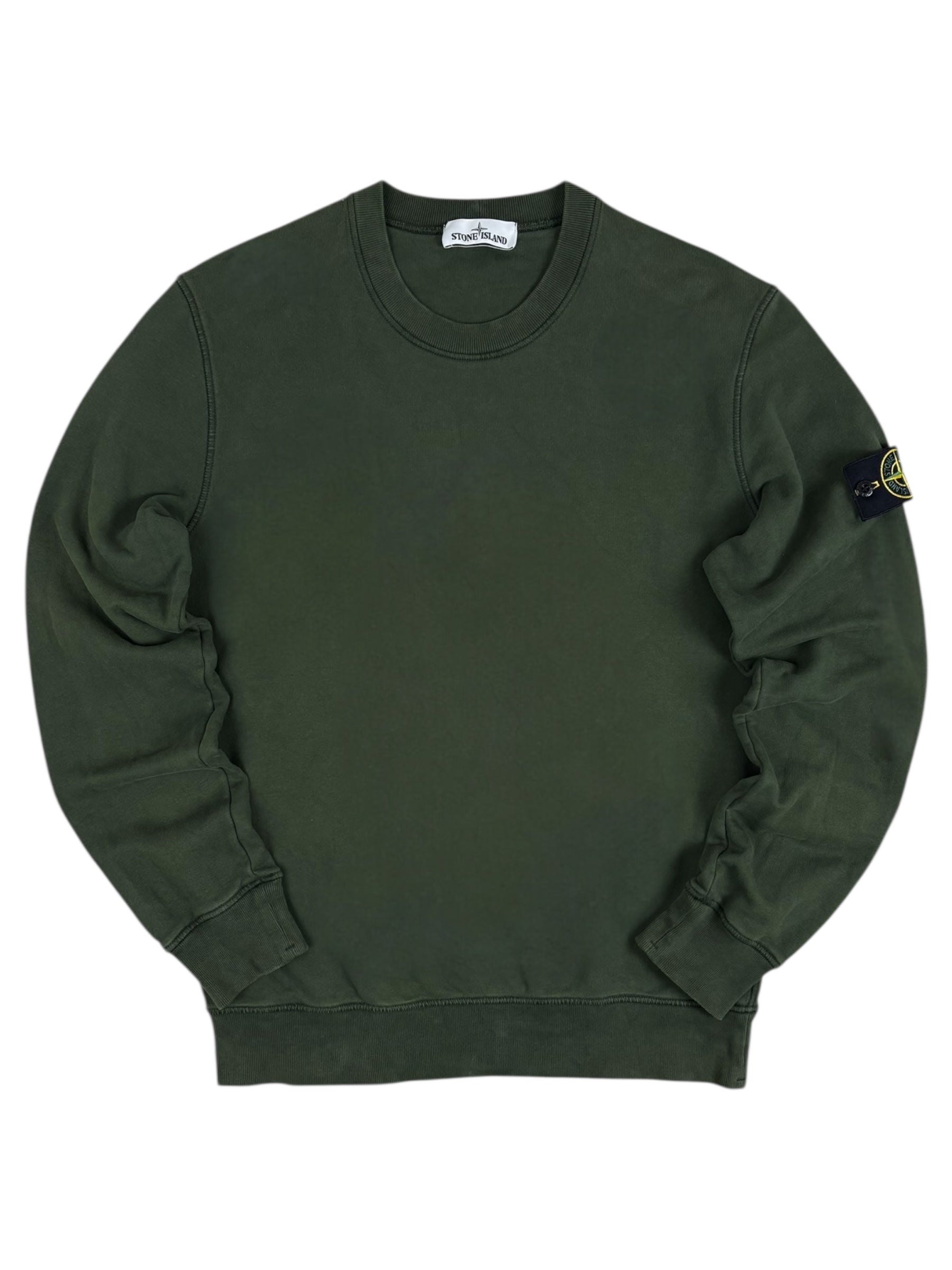 Sweat Stone Island kaki taille L - Vue de face