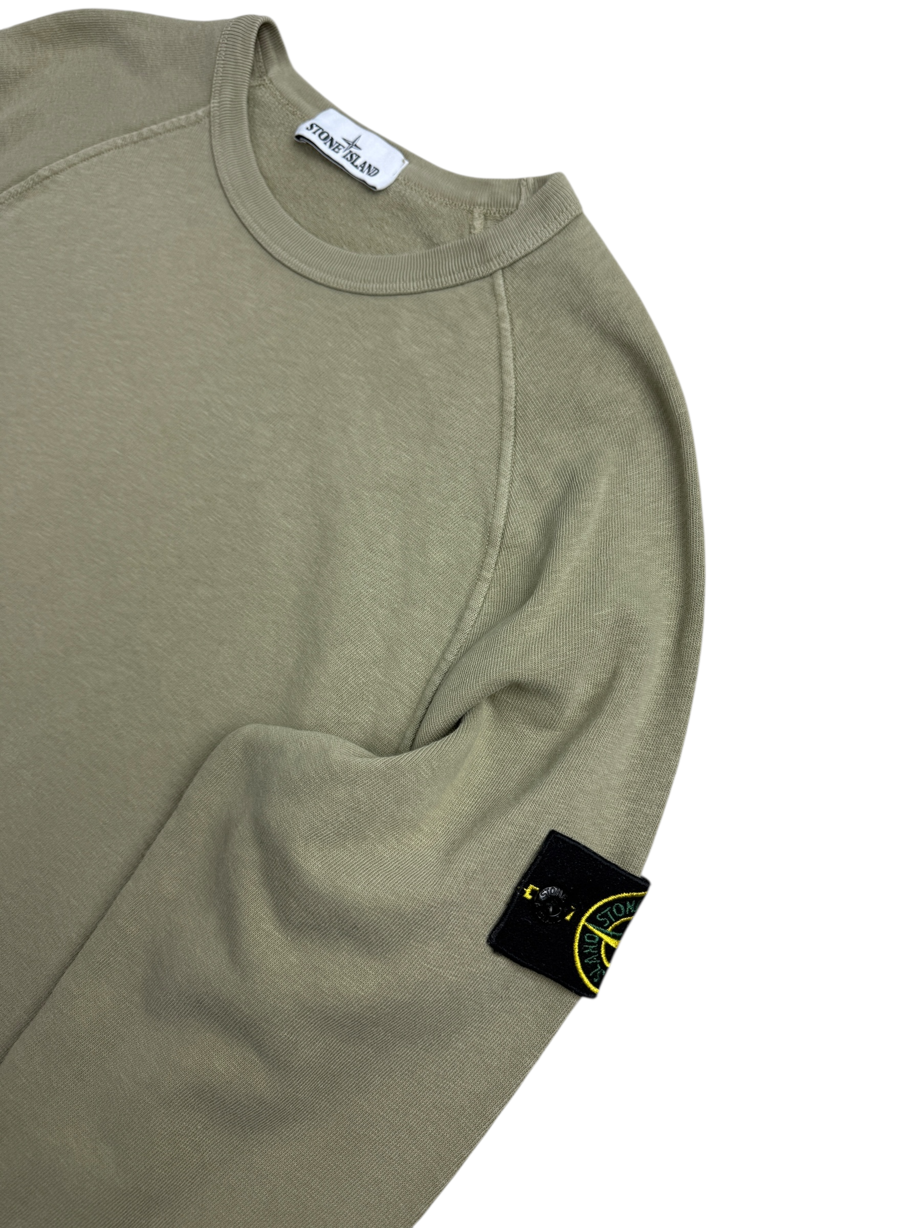 Sweat Stone Island kaki taille M - Vue de dos