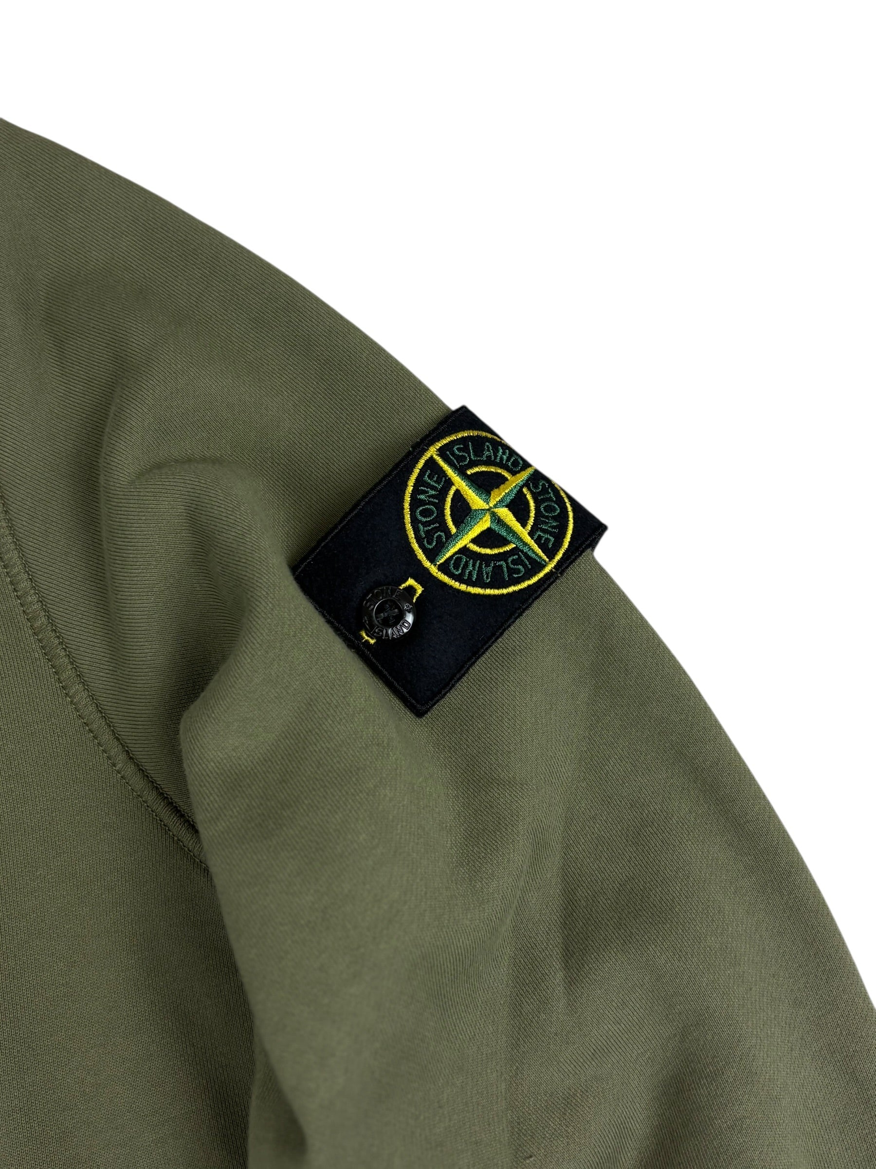 Sweat Stone Island kaki taille S - Détail