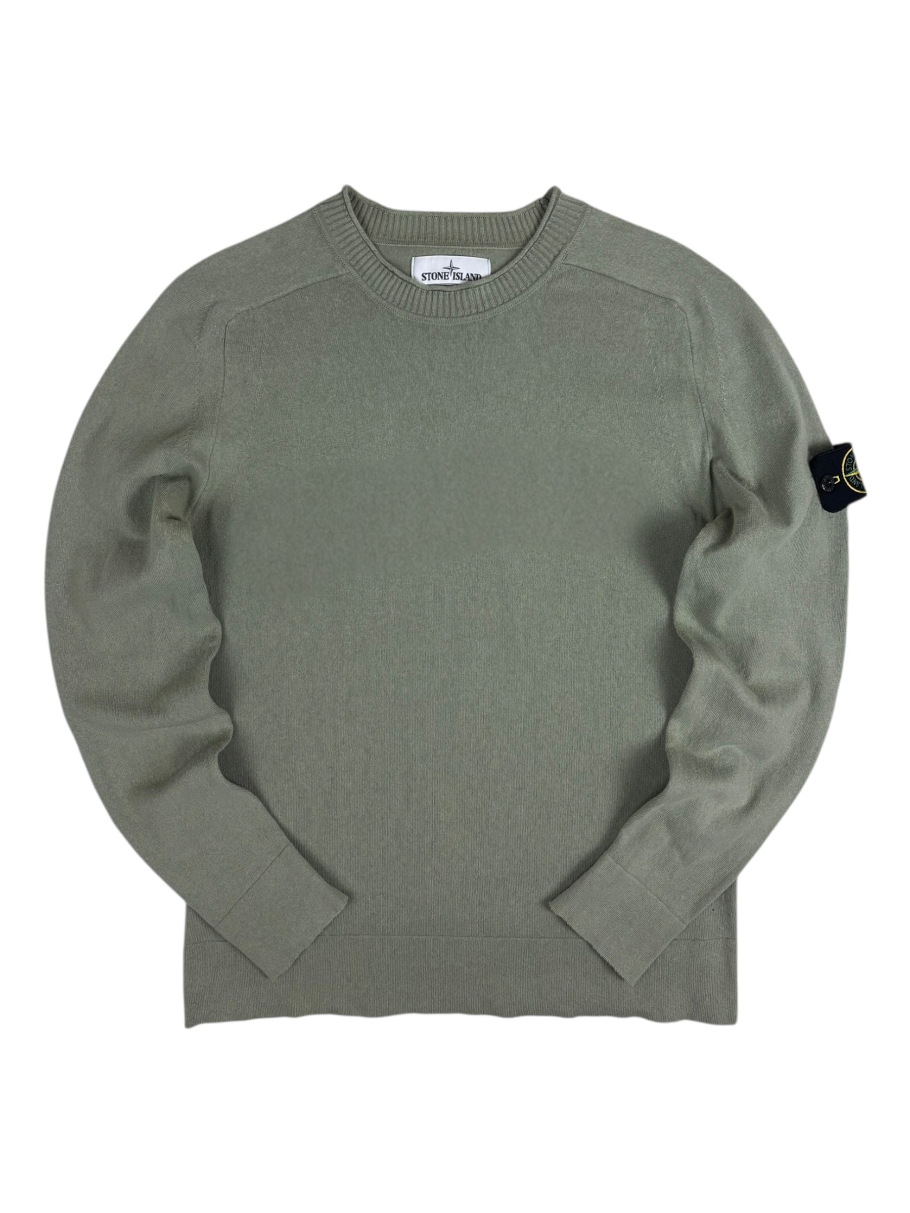 Sweat Stone Island kaki taille S - Vue de face