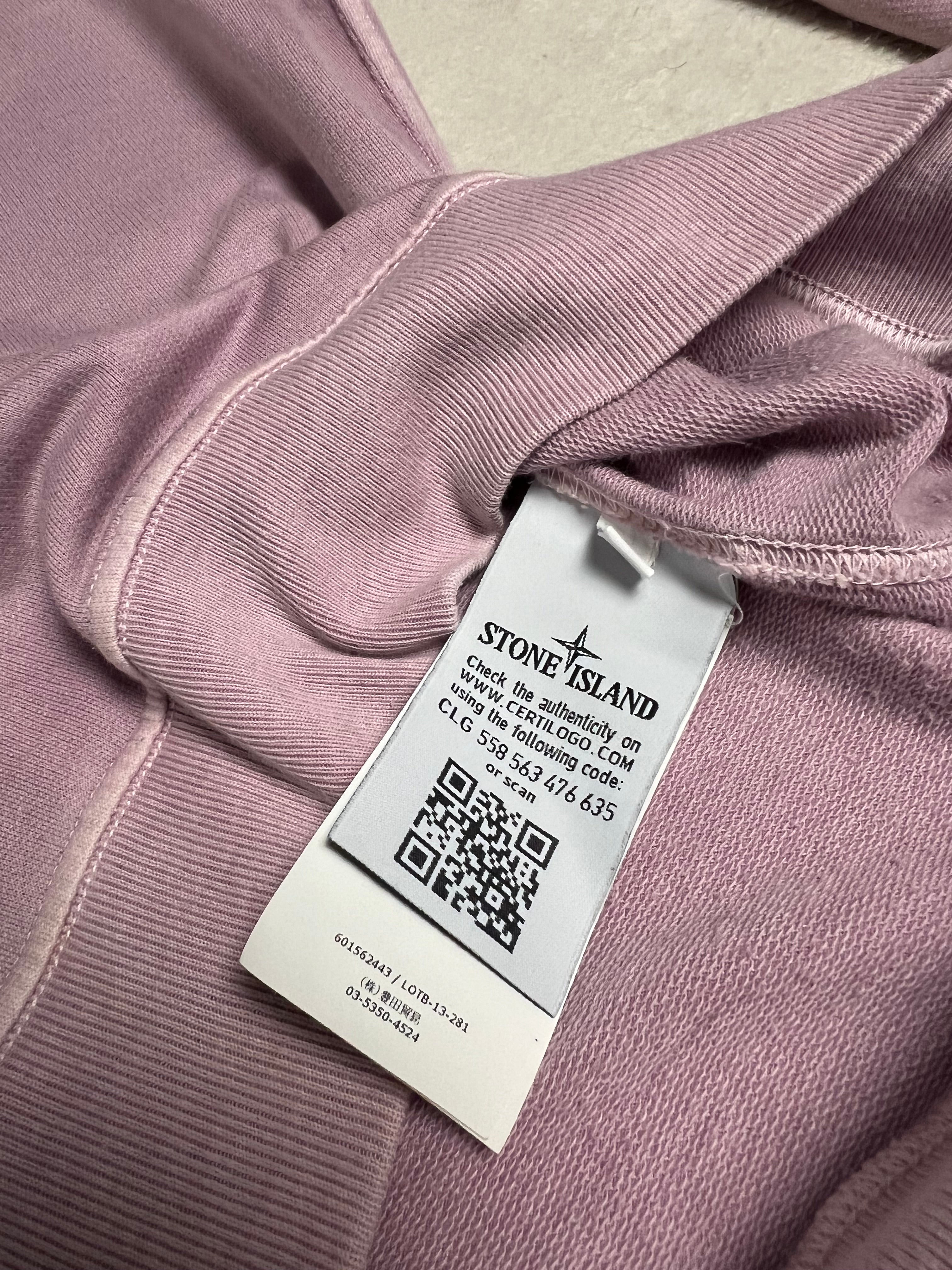 Sweat Stone Island lila taille S - Détail
