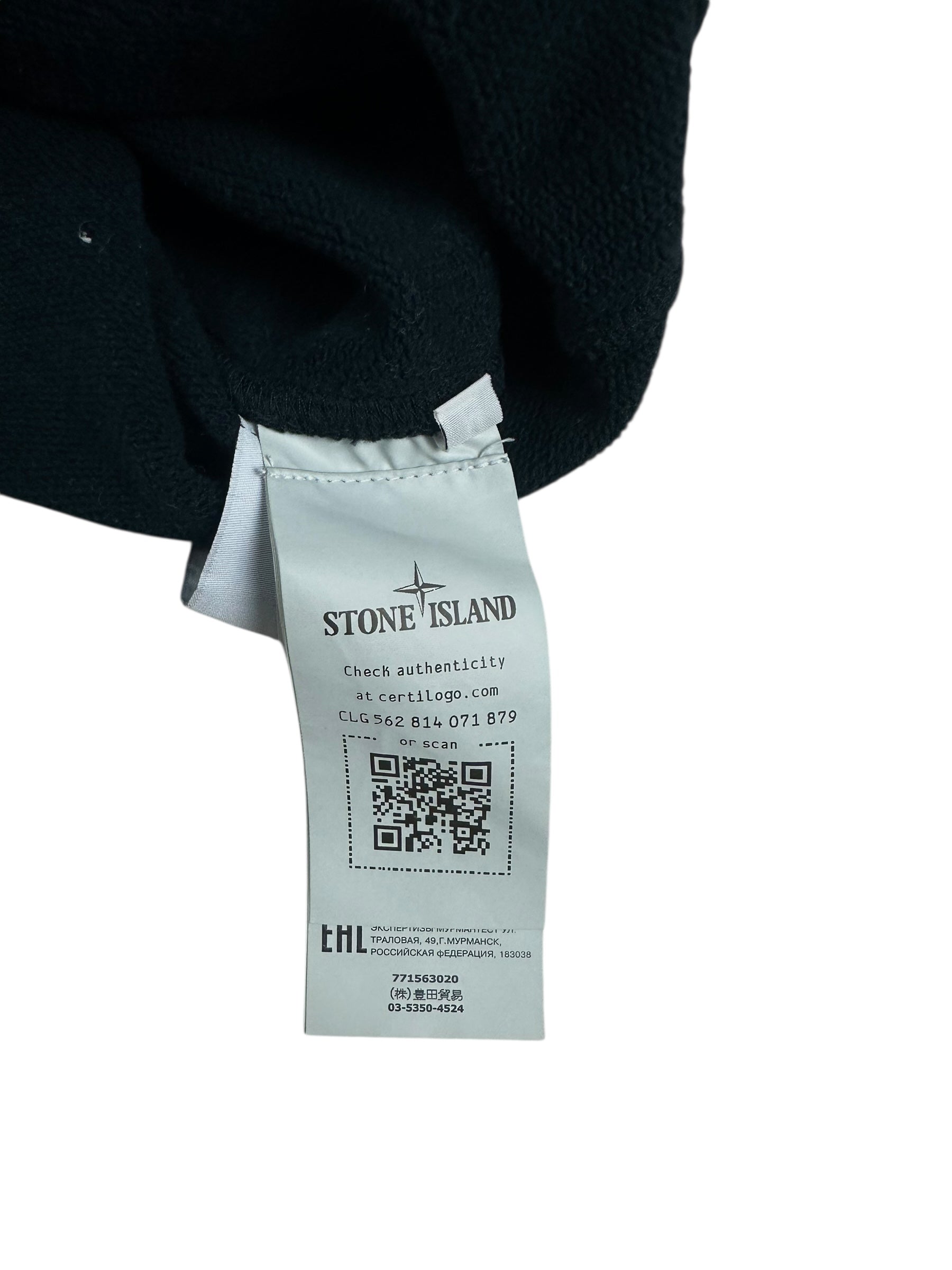 Sweat Stone Island marine taille M - Logo et étiquette