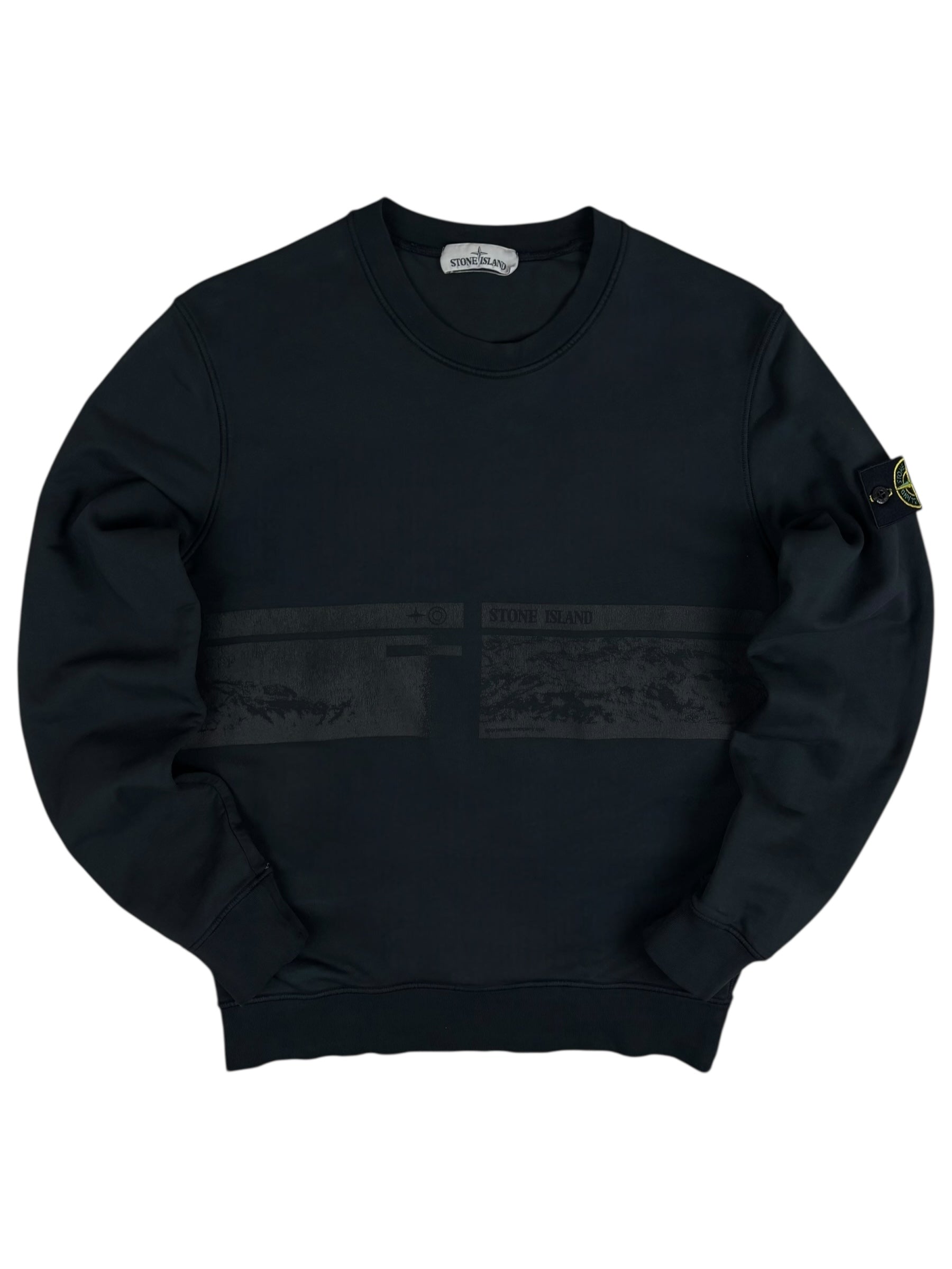 Sweat Stone Island noir taille L - Vue de face
