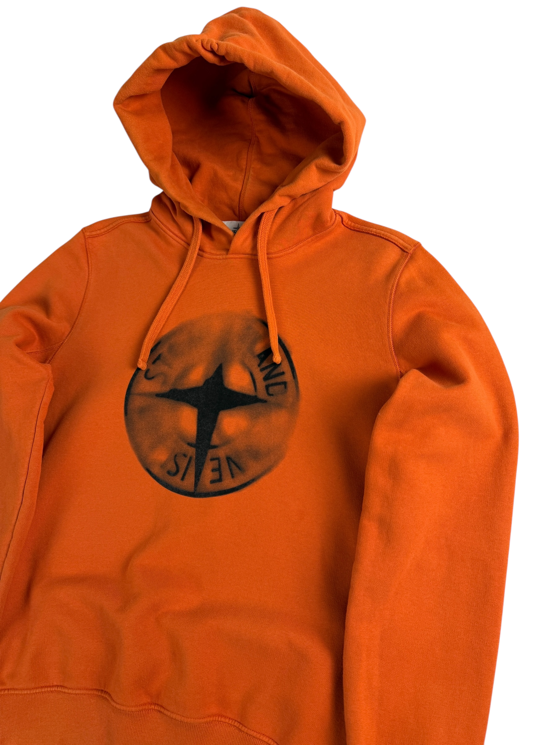 Sweat Stone Island orange taille S - Vue de dos