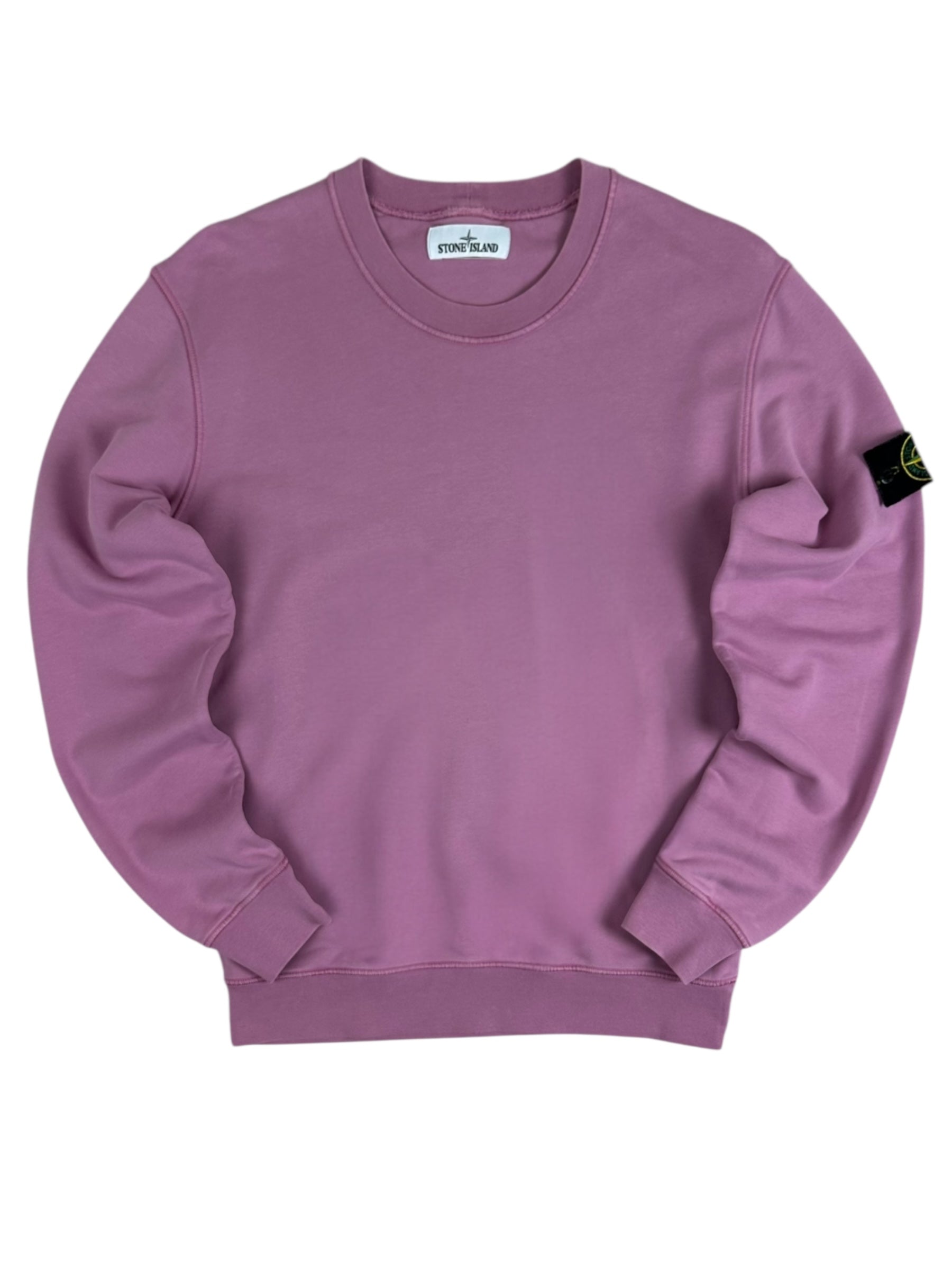 Sweat Stone Island rose taille L - Vue de face