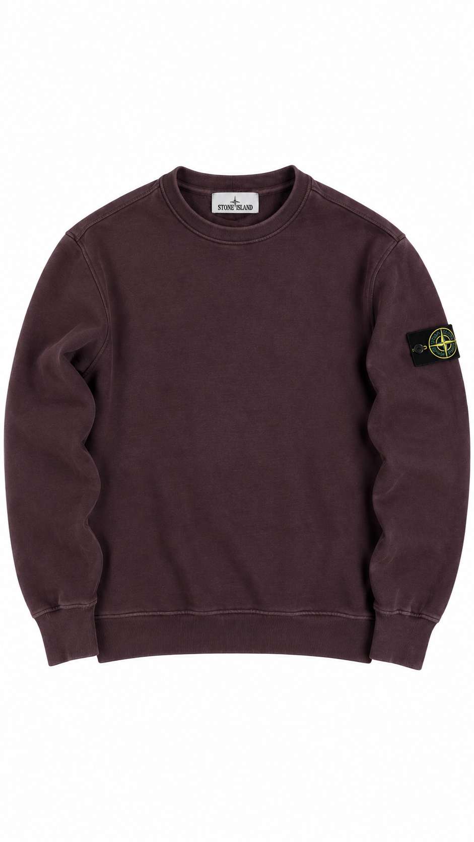 Sweat-shirt Col Montant Stone Island bordeaux taille M, seconde main authentifiée NB08 — vue 1
