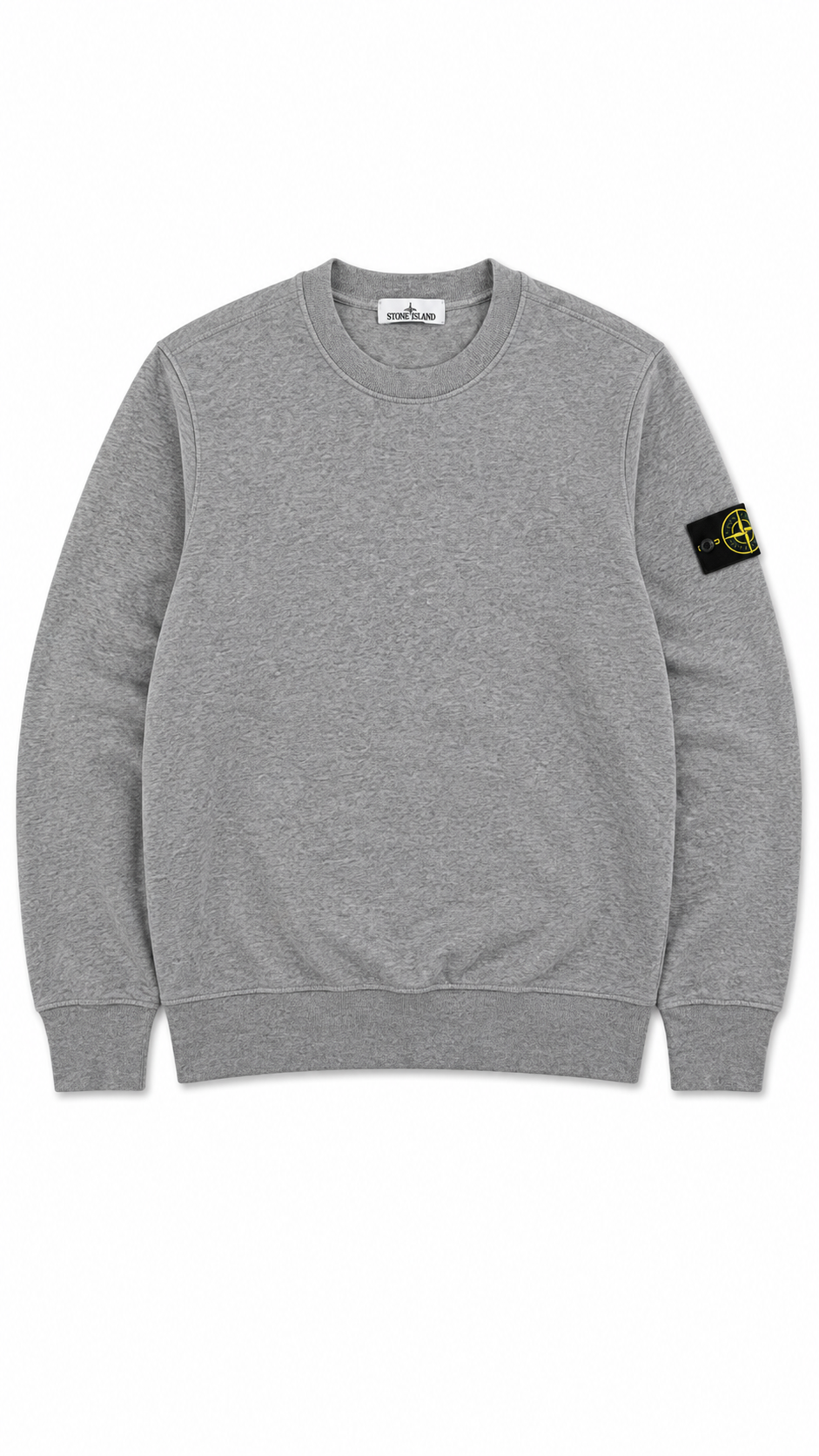 Sweat-shirt crewneck Stone Island gris taille S, seconde main authentifiée — vue 1