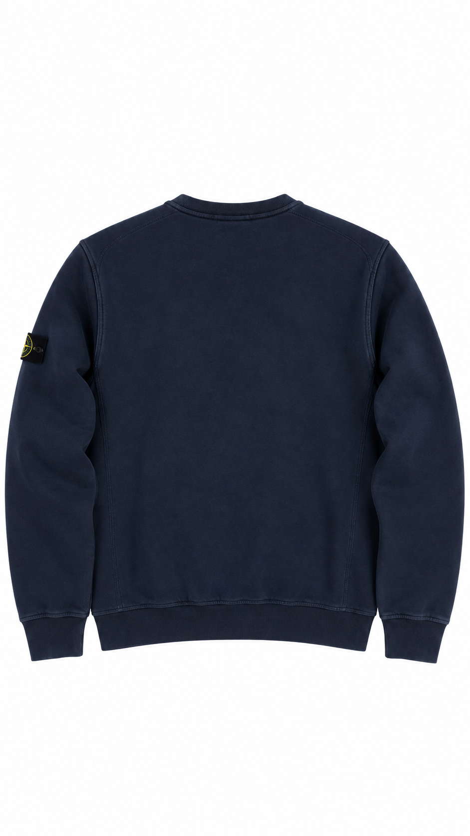 Sweat-shirt Crewneck Stone Island Junior marine taille 12 ans, vue de dos — vue 2