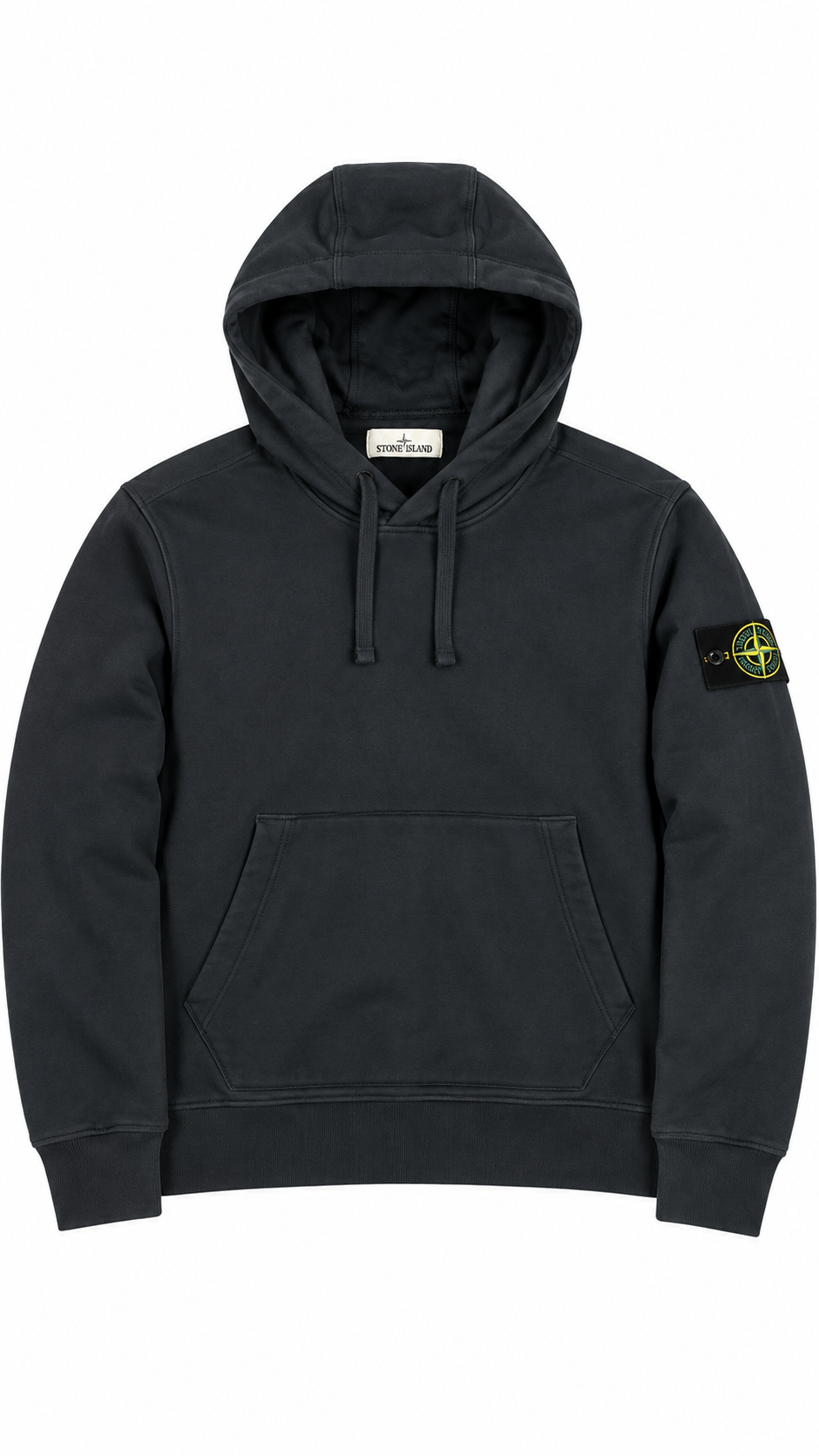 Sweat-shirt Hoodie Stone Island Cotton Fleece gris taille L, seconde main authentifiée NB08 — vue 1