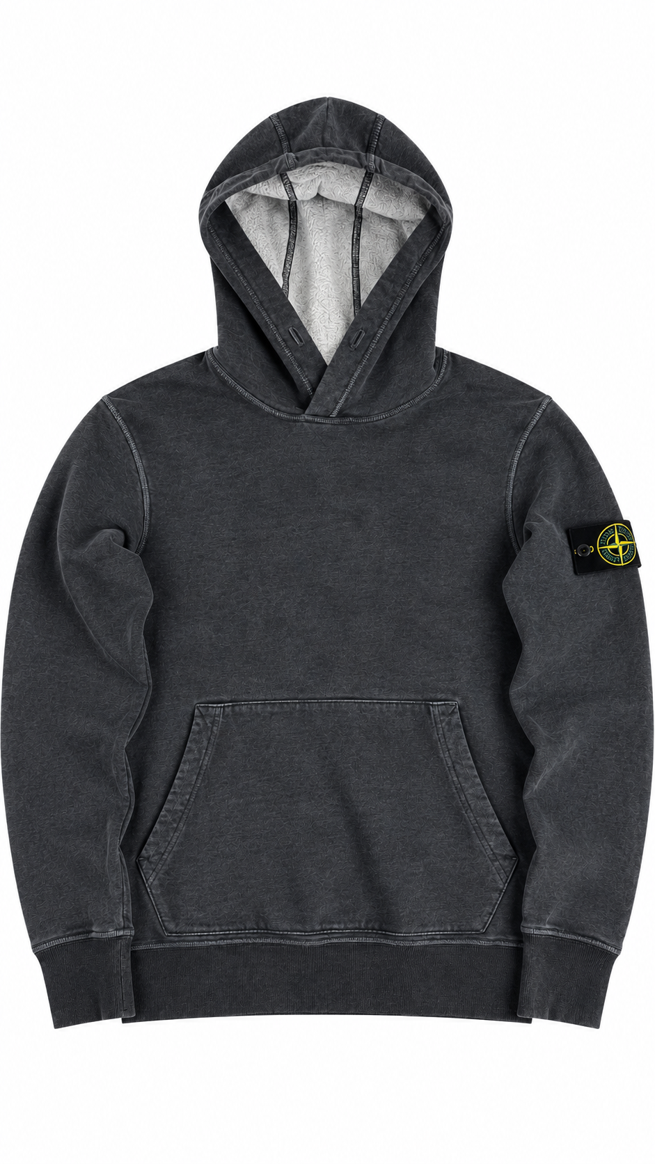 Sweat-shirt Hoodie Stone Island gris taille S, seconde main authentifiée NB08 — vue 1