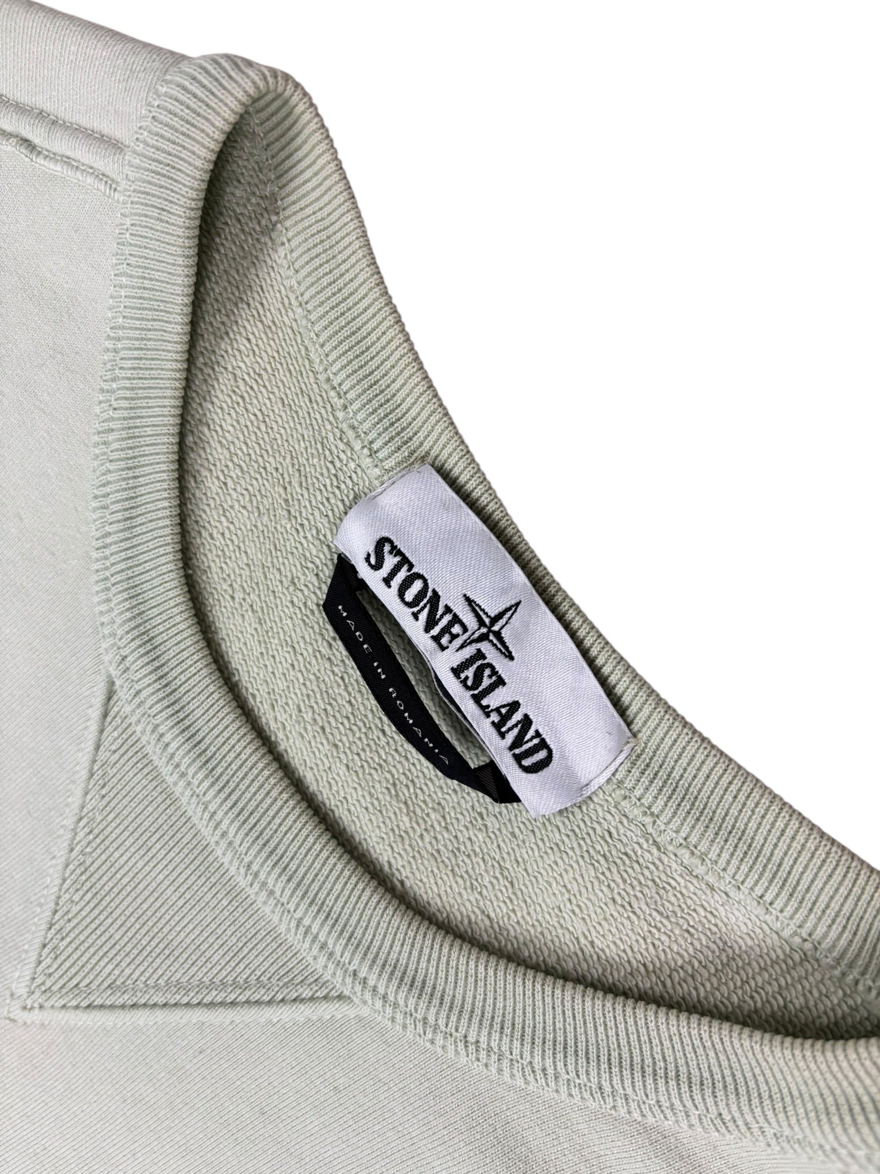 Sweat Stone Island vert pastel taille M - Détail