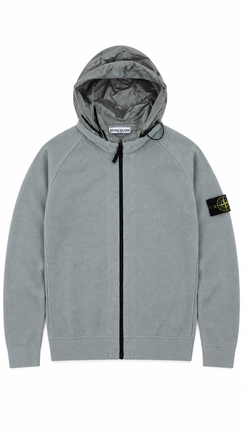 Sweat Zippé à Capuche Stone Island Nylon Metal gris taille M, seconde main authentifiée NB08 — vue 1