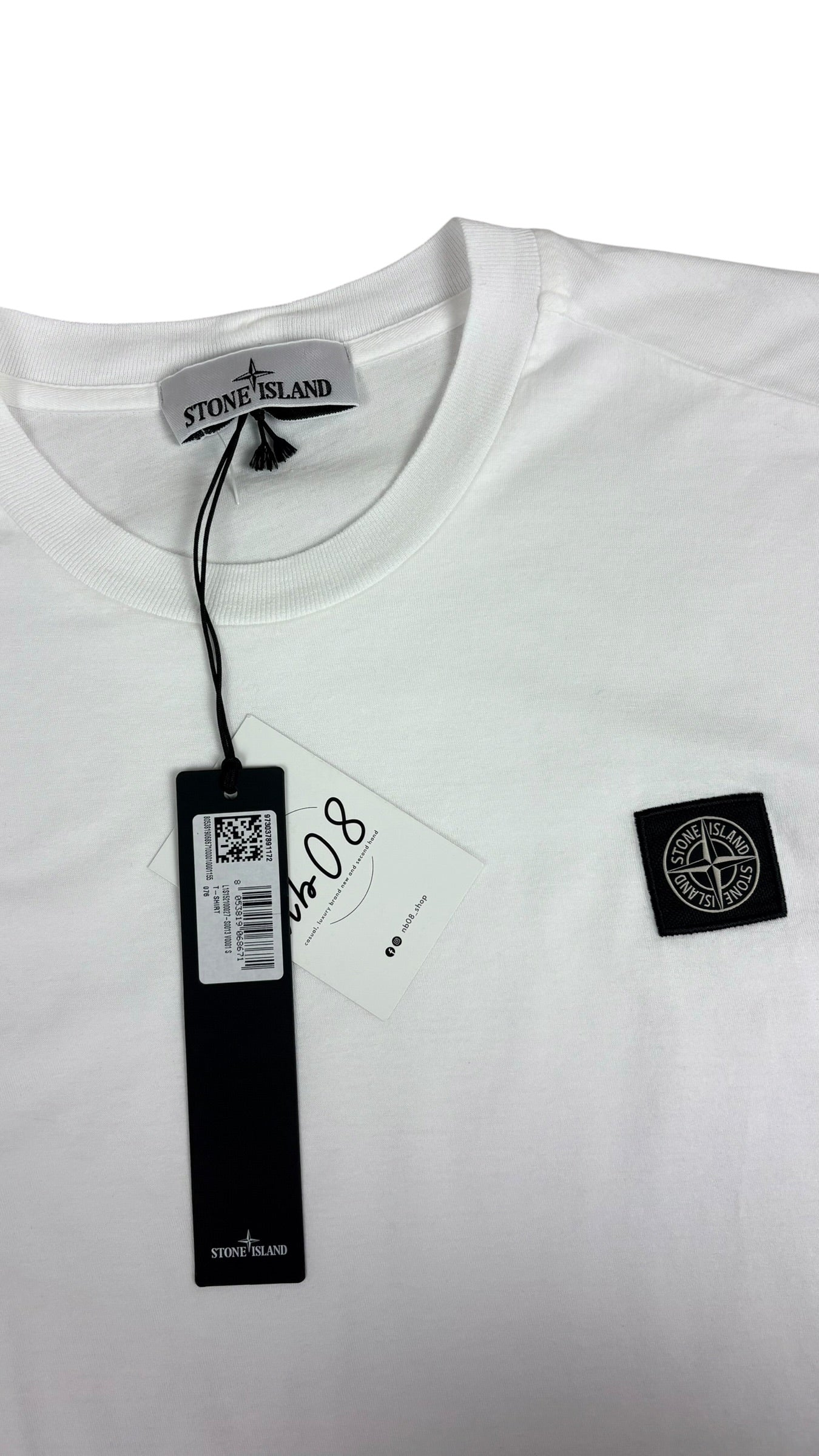 Tee-shirt Stone Island blanc neuf Collection 2026 - vue 2/3