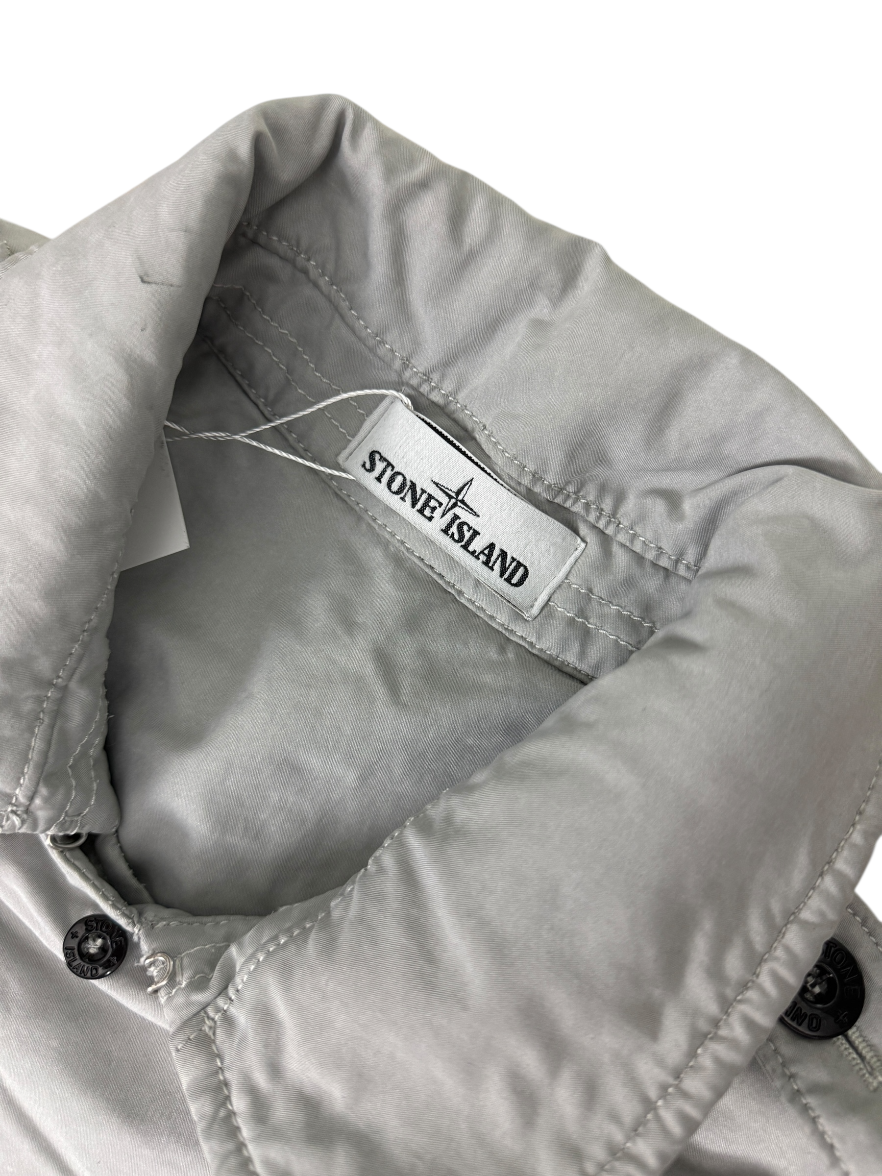Trench Coat Stone Island gris taille S - Détail