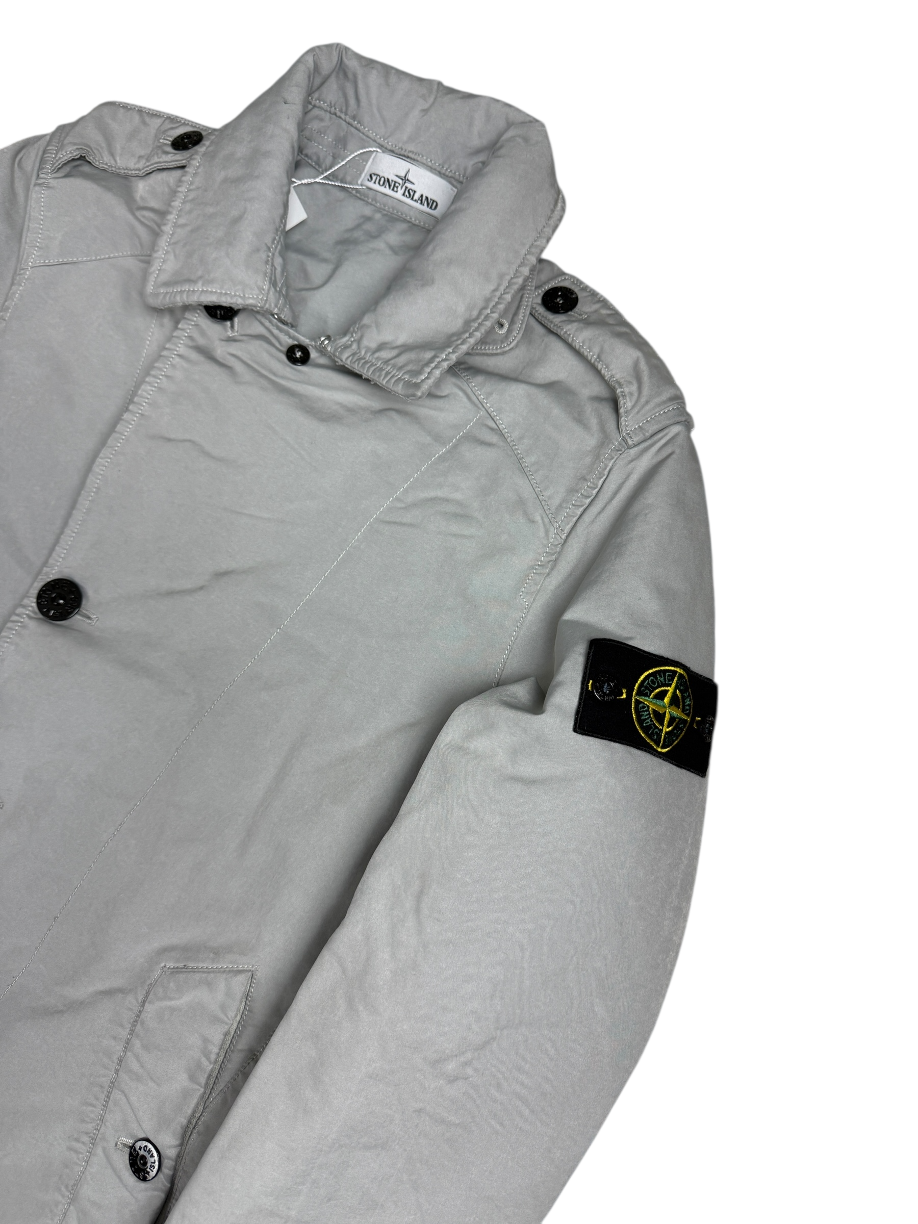 Trench Coat Stone Island gris taille S - Vue de dos