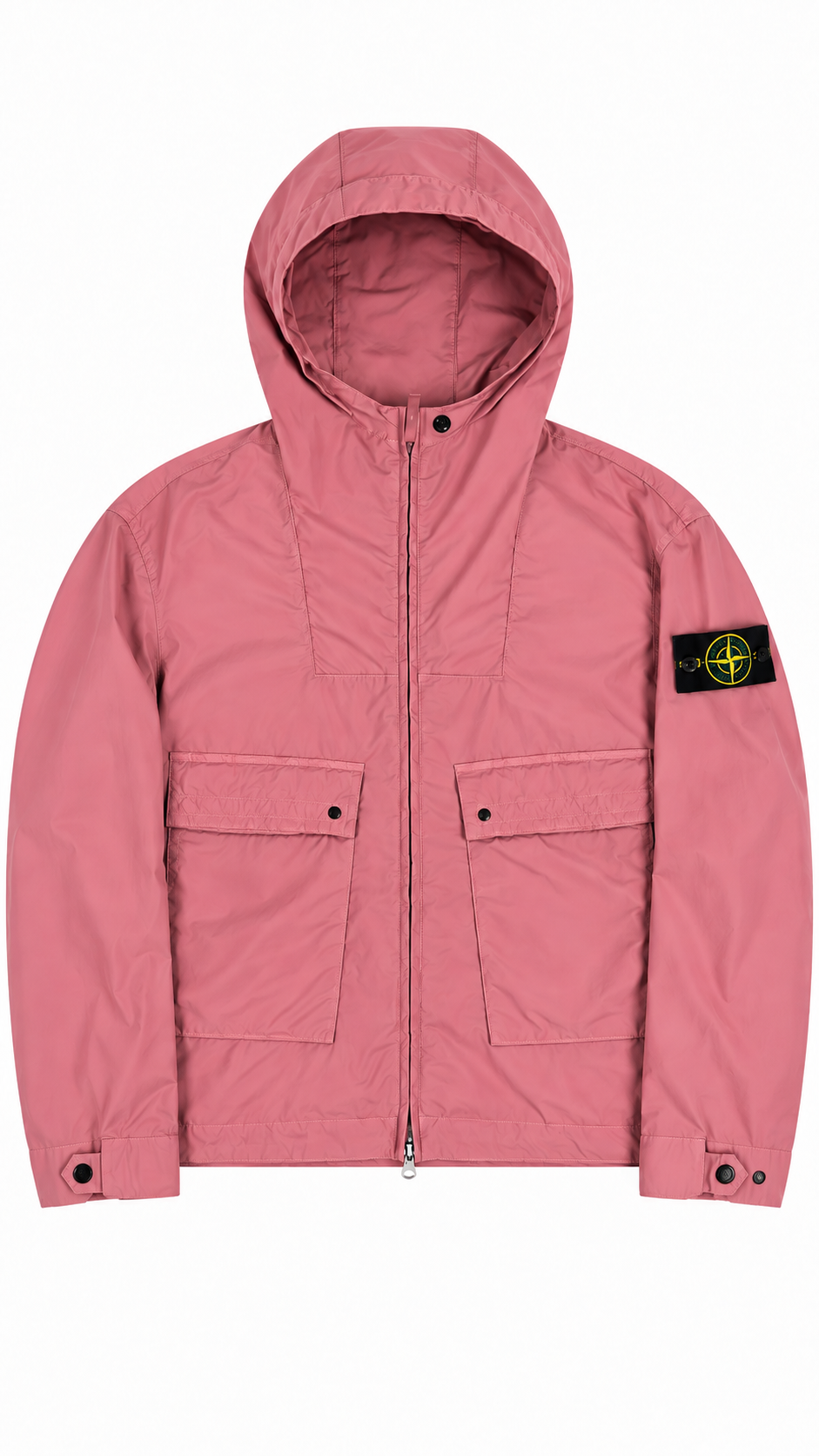 Veste à Capuche Stone Island Light Compact Touch Poly-TC Oleander rose, neuve — vue 1