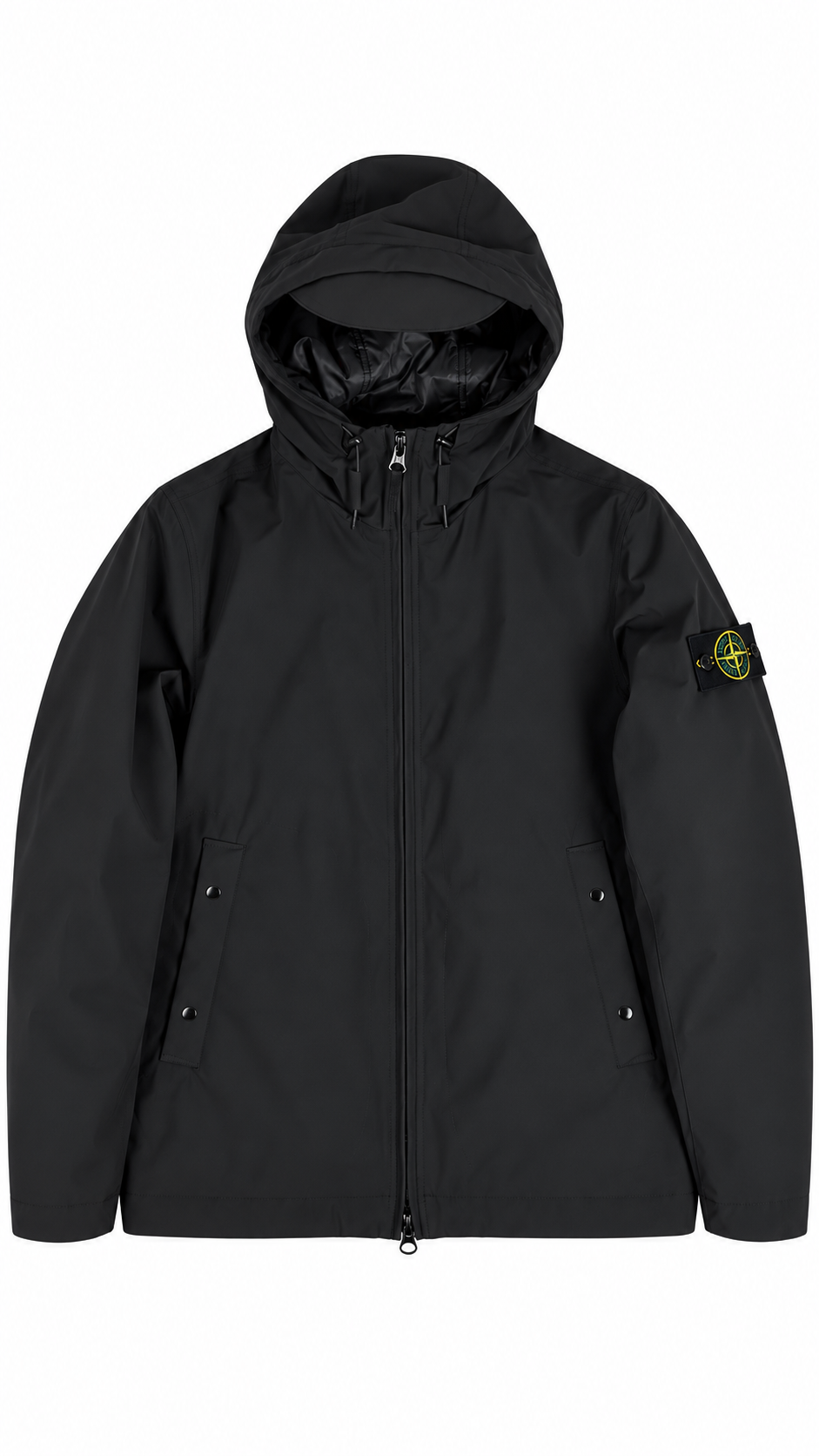Veste à Capuche Stone Island Soft Shell-R e.Dye PrimaLoft noir, neuve — vue 1