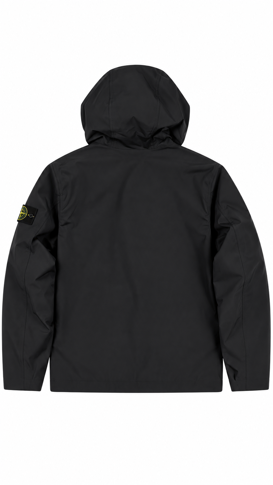 Veste à Capuche Stone Island Soft Shell-R e.Dye PrimaLoft noir, vue de dos — vue 2