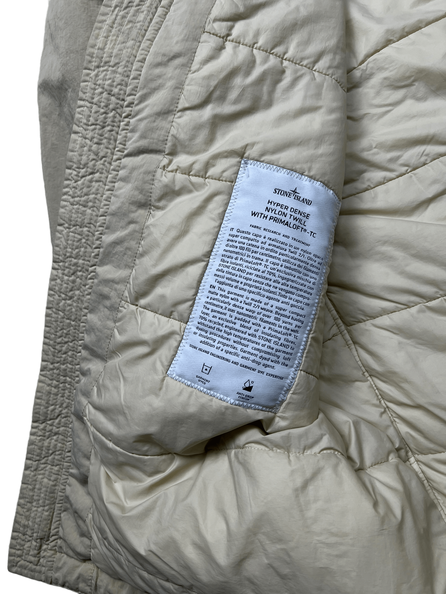 VESTE STONE ISLAND HYPER DENSE NYLON TWILL - NB08 SHOP