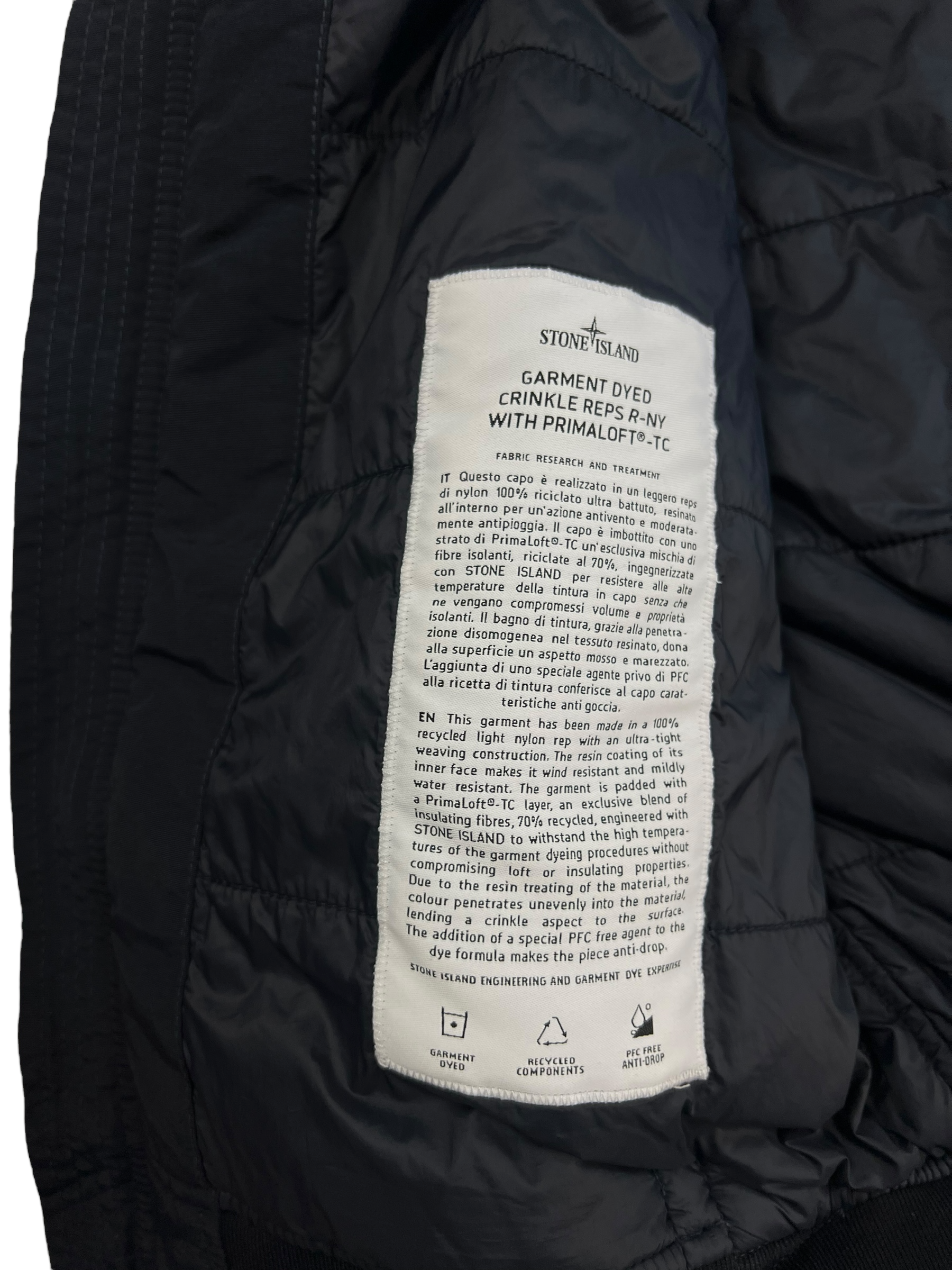 Veste Stone Island bleu marine taille L - Vue de dos