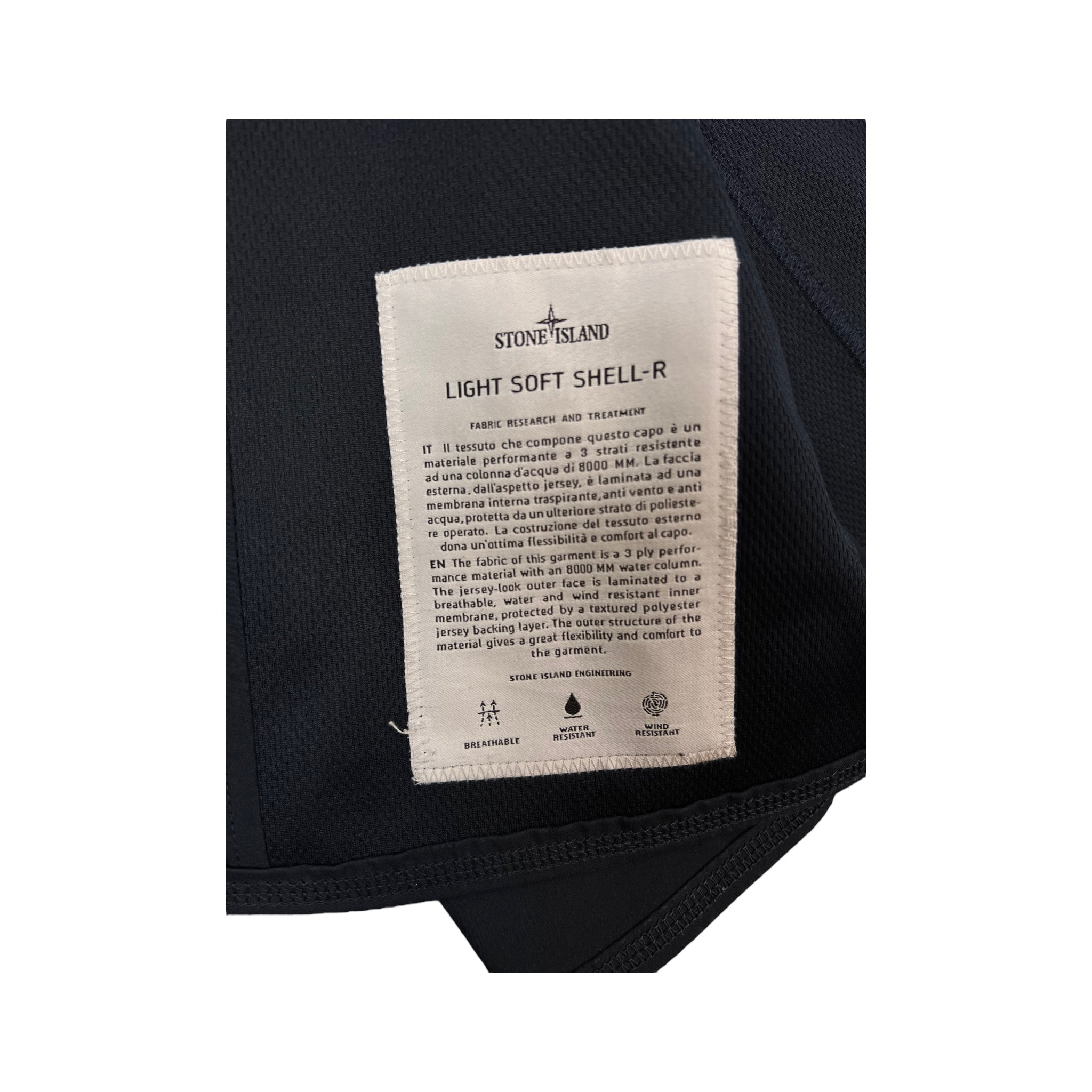 VESTE STONE ISLAND LIGHT SOFT SHELL-R - NB08