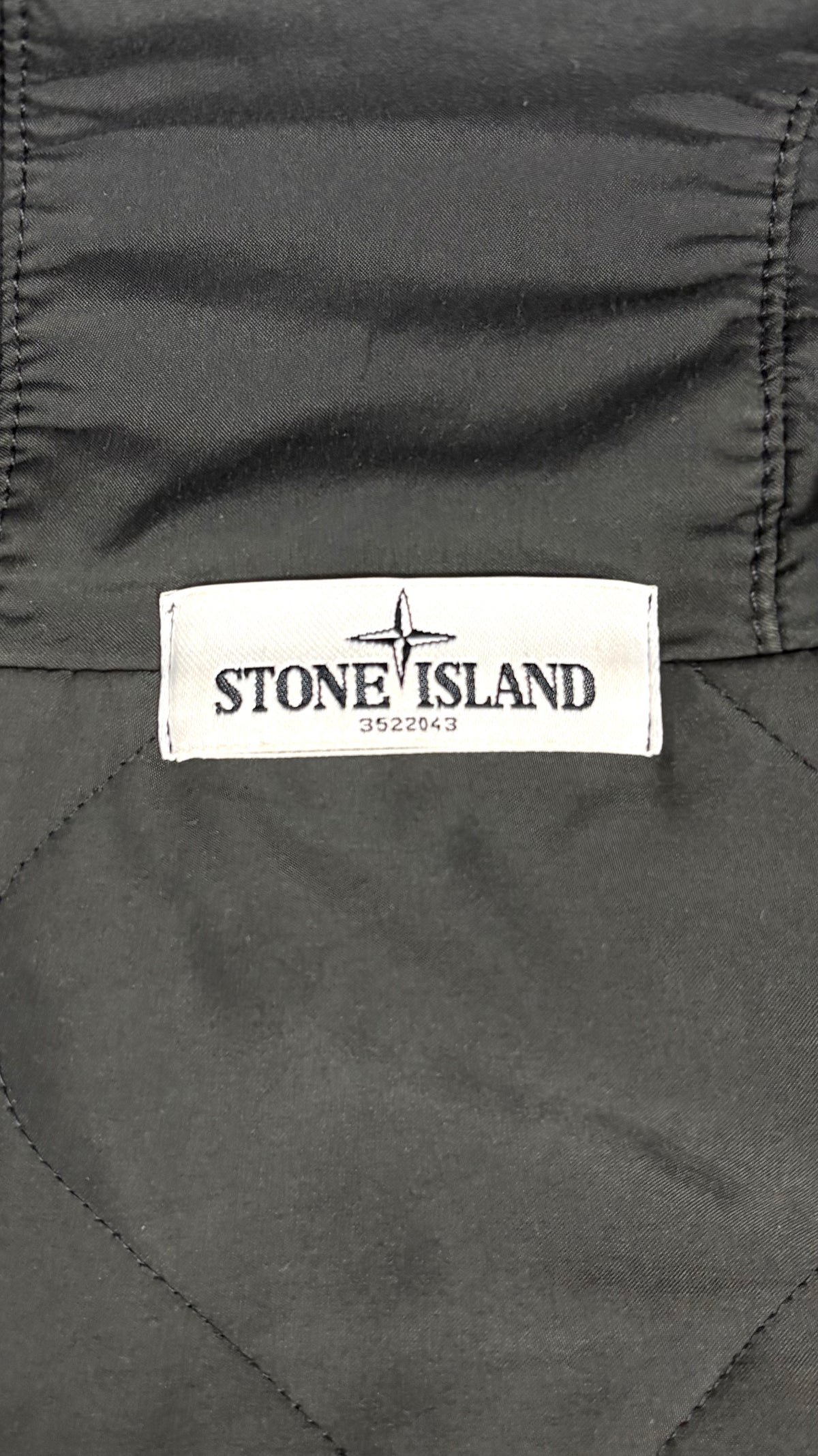 Veste Stone Island David-TC kaki taille S, détail étiquettes et finitions — vue 4