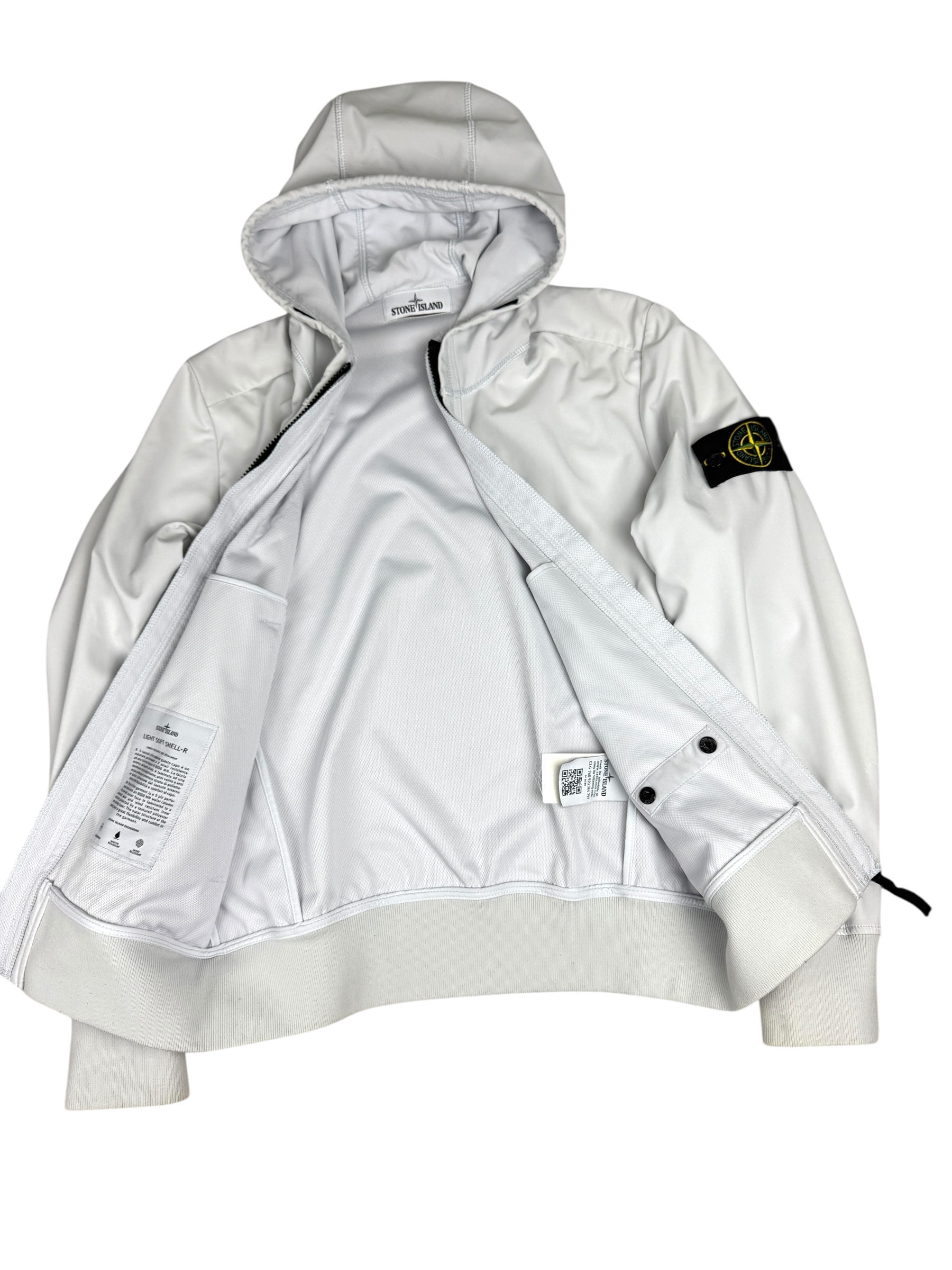 Veste Stone Island gris clair taille M - Détail