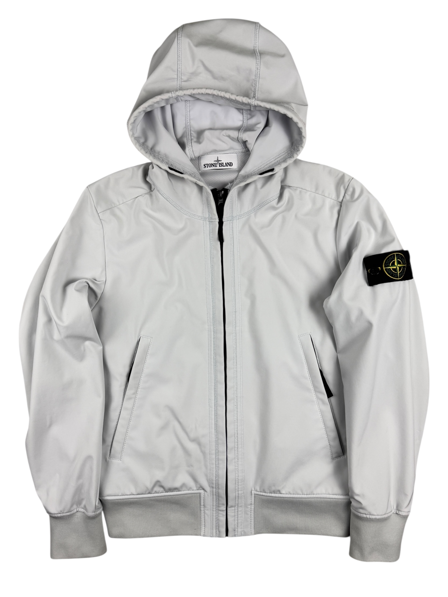 Veste Stone Island gris clair taille M - Vue de face