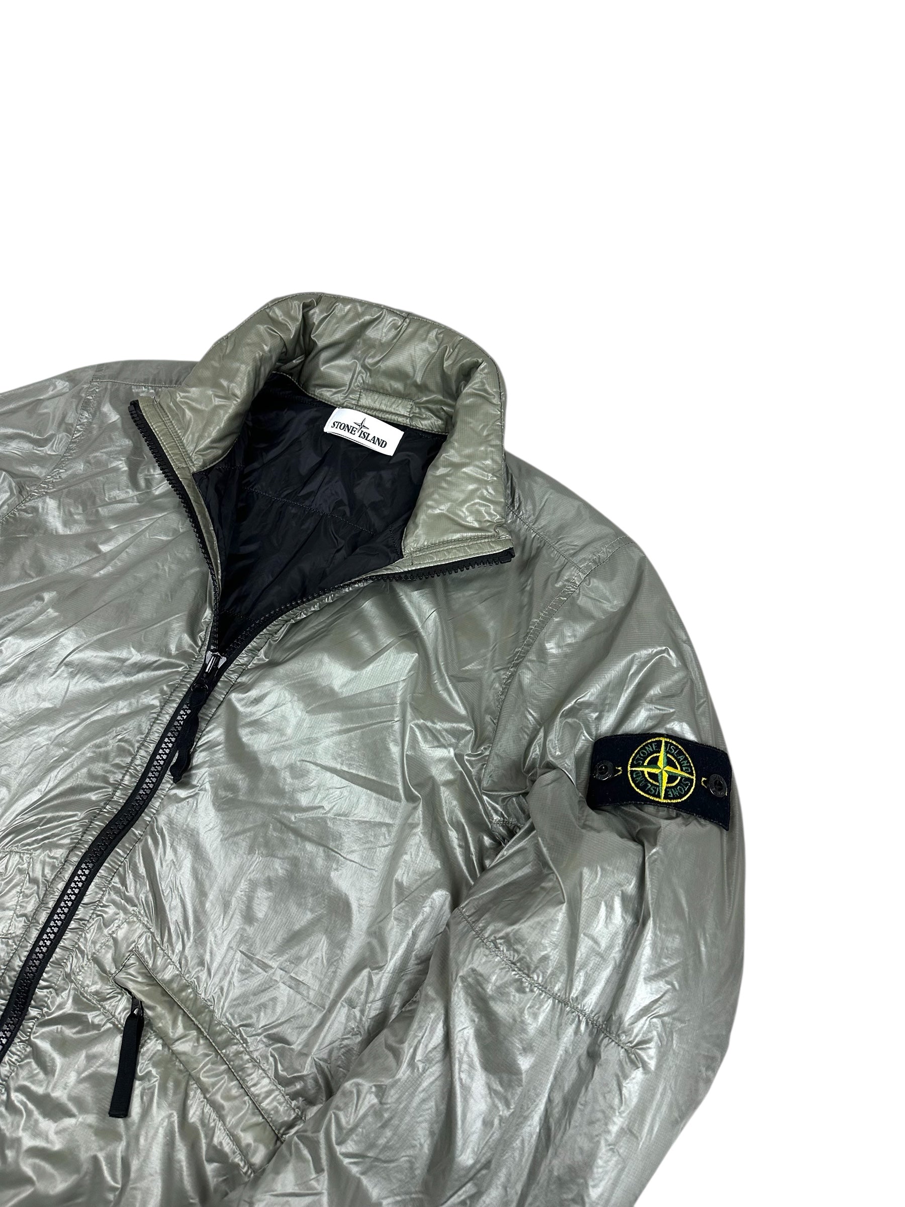 Veste Stone Island gris métallisé taille L - Vue de dos