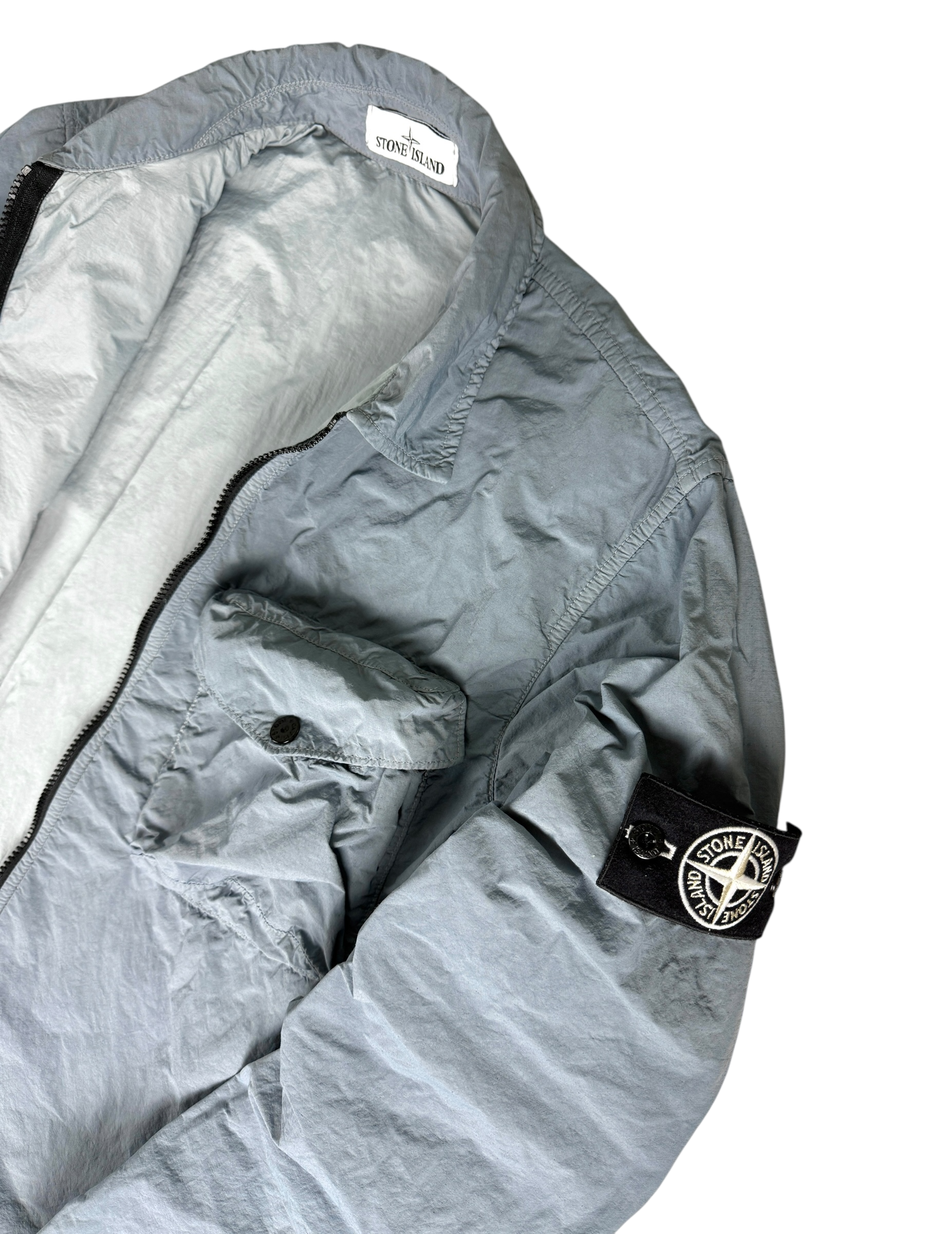 Veste Stone Island gris taille M - Détail
