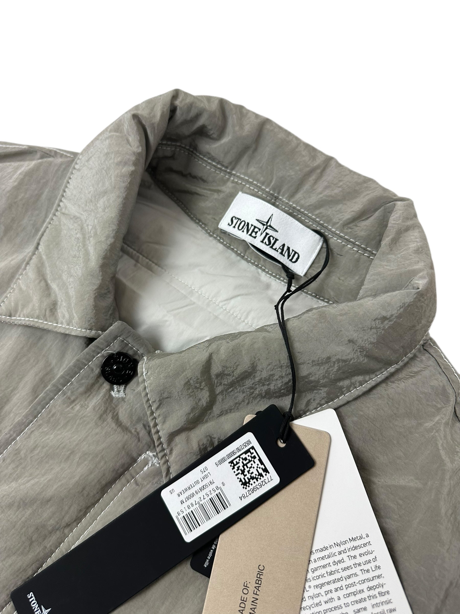 Veste Stone Island gris taille M - Détail
