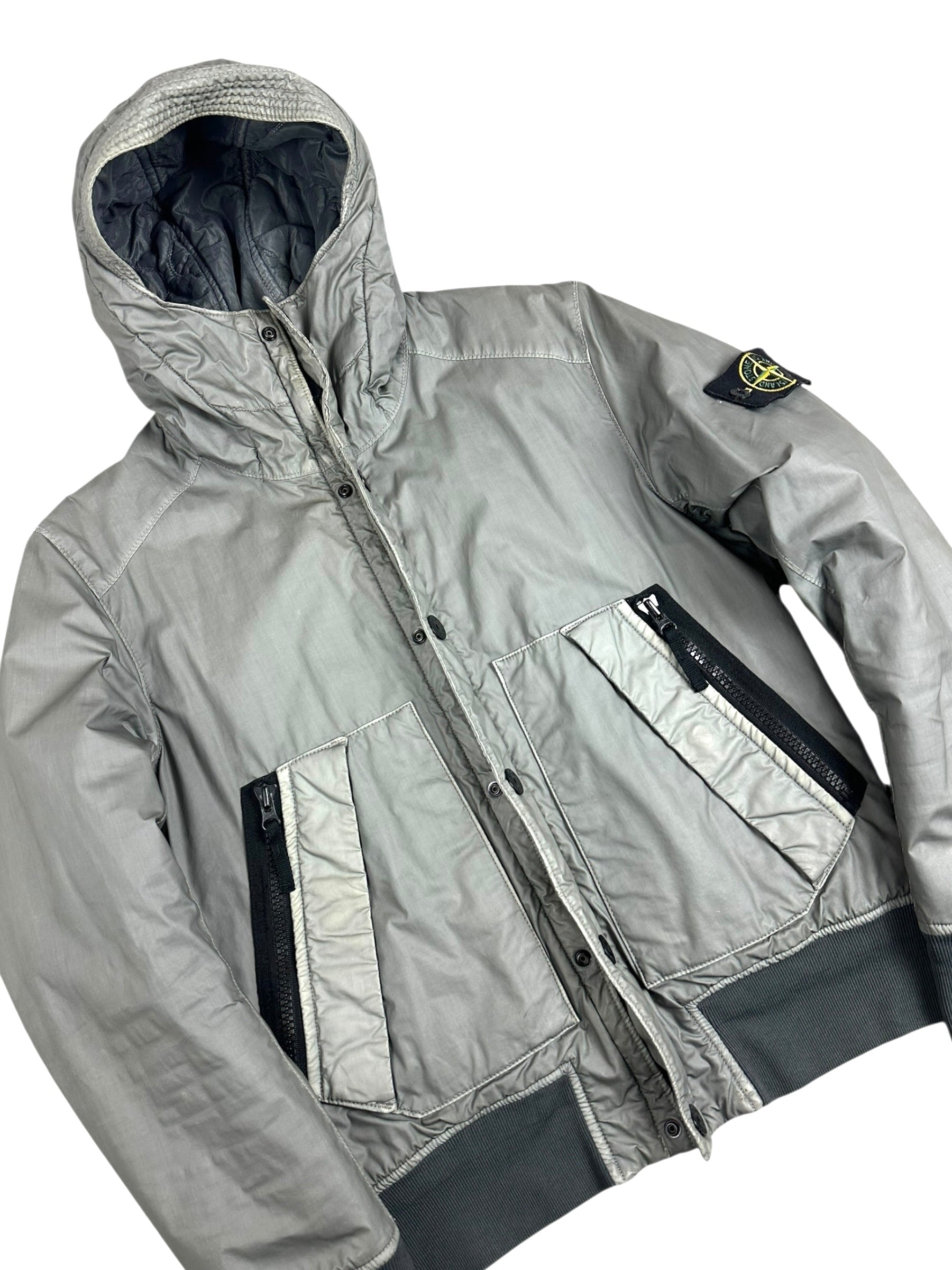 Veste Stone Island gris taille S - Détail