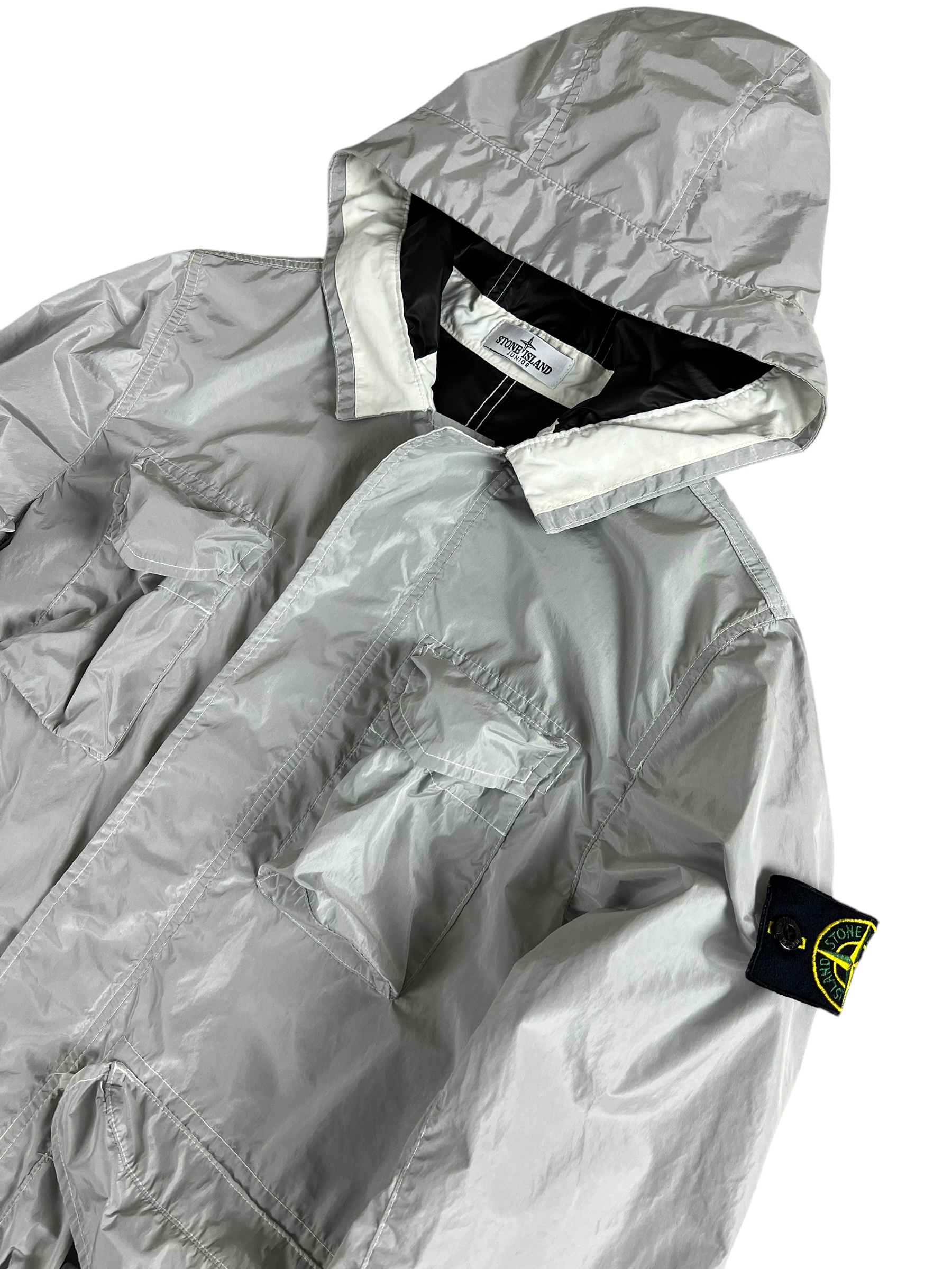 Veste Stone Island gris taille XS - Détail