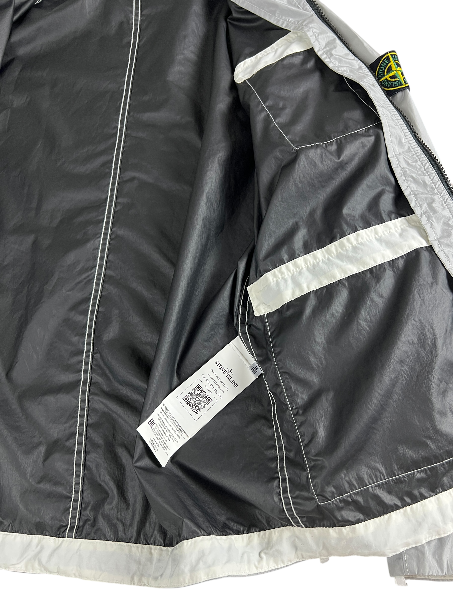 Veste Stone Island gris taille XS - Vue côté