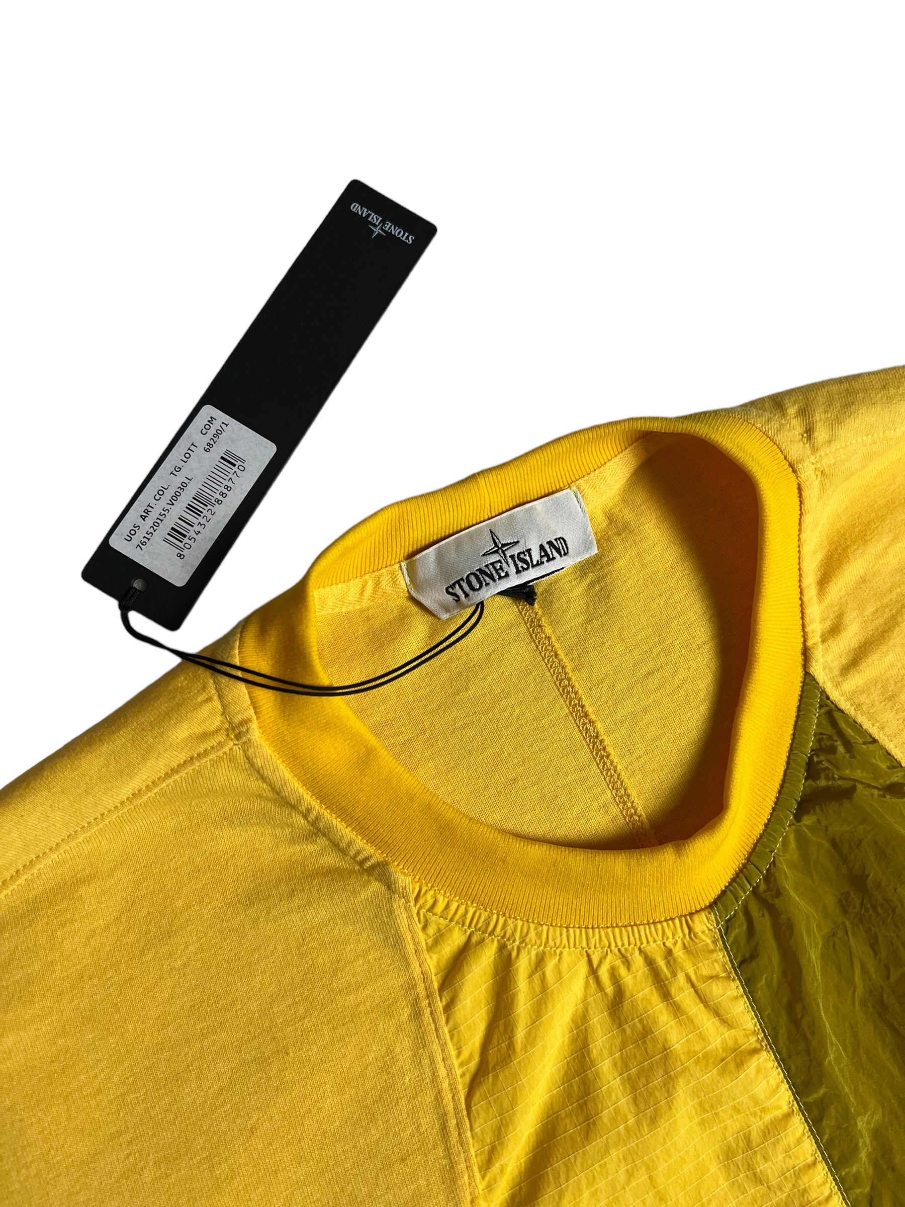 Veste Stone Island jaune taille L - Vue de dos